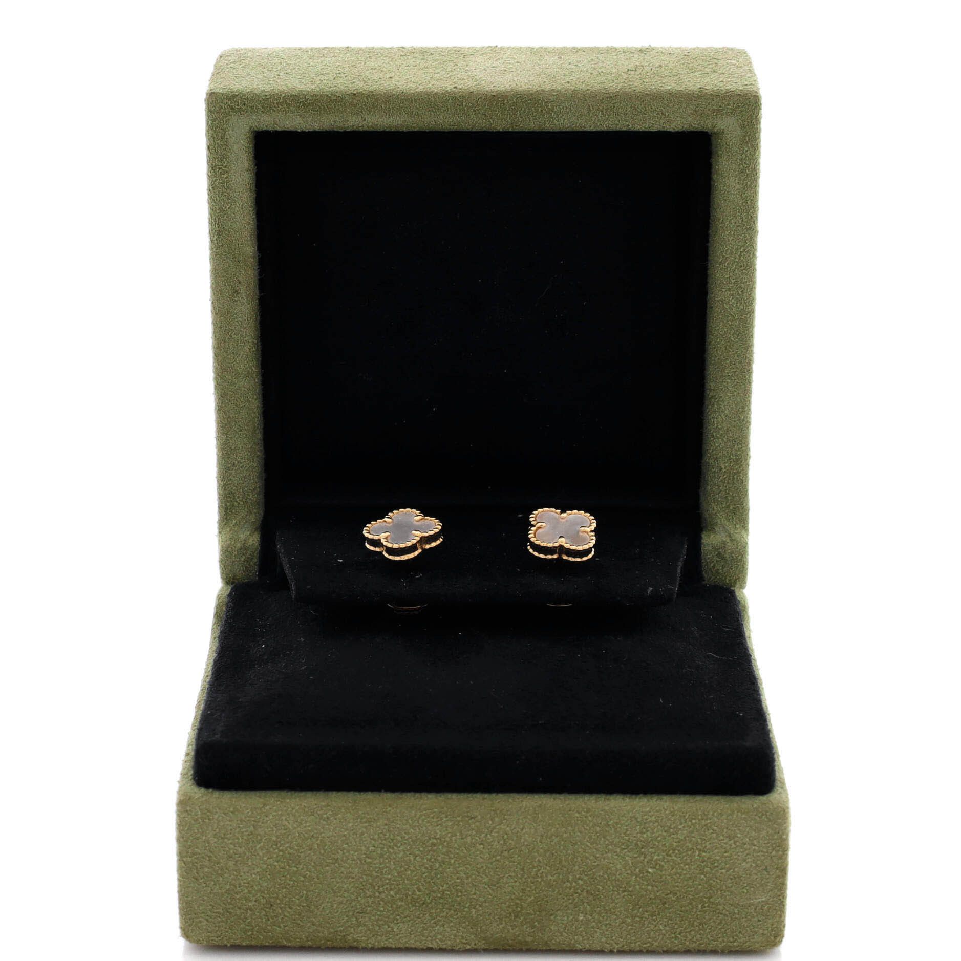 Van Cleef & Arpels Sweet Alhambra Stud Earrings Size ONE SIZE - 2 Thumbnail