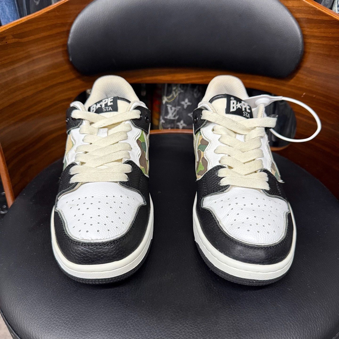 Bape Bape Camo Black Lowtop Sneakers 40 Men Size US 7.5 / EU 40-41 - 2 Thumbnail