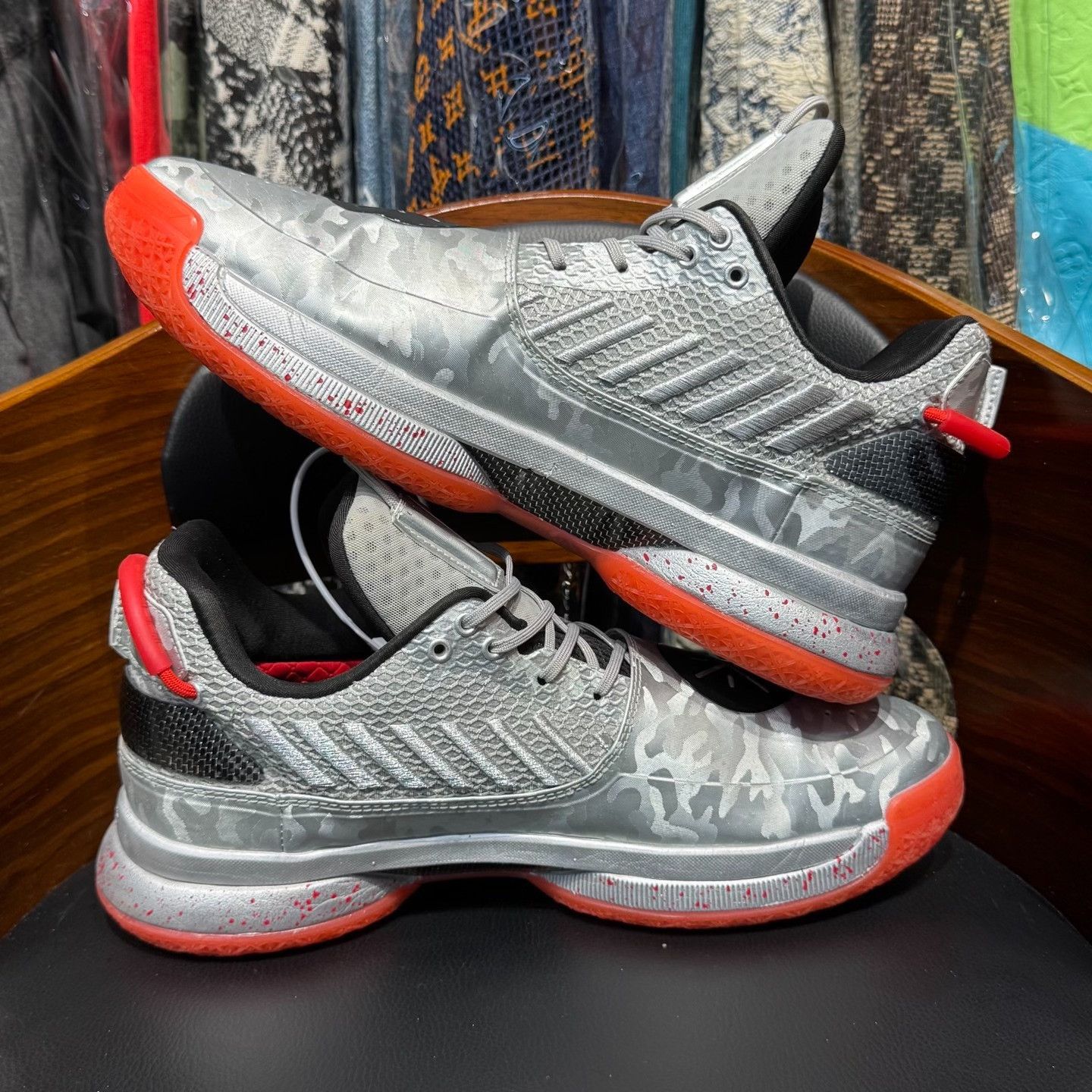 Li-Ning Li-Ning Camo Silver Lowtop Sneakers 44 Men Size US 10.5 / EU 43-44 - 7 Thumbnail