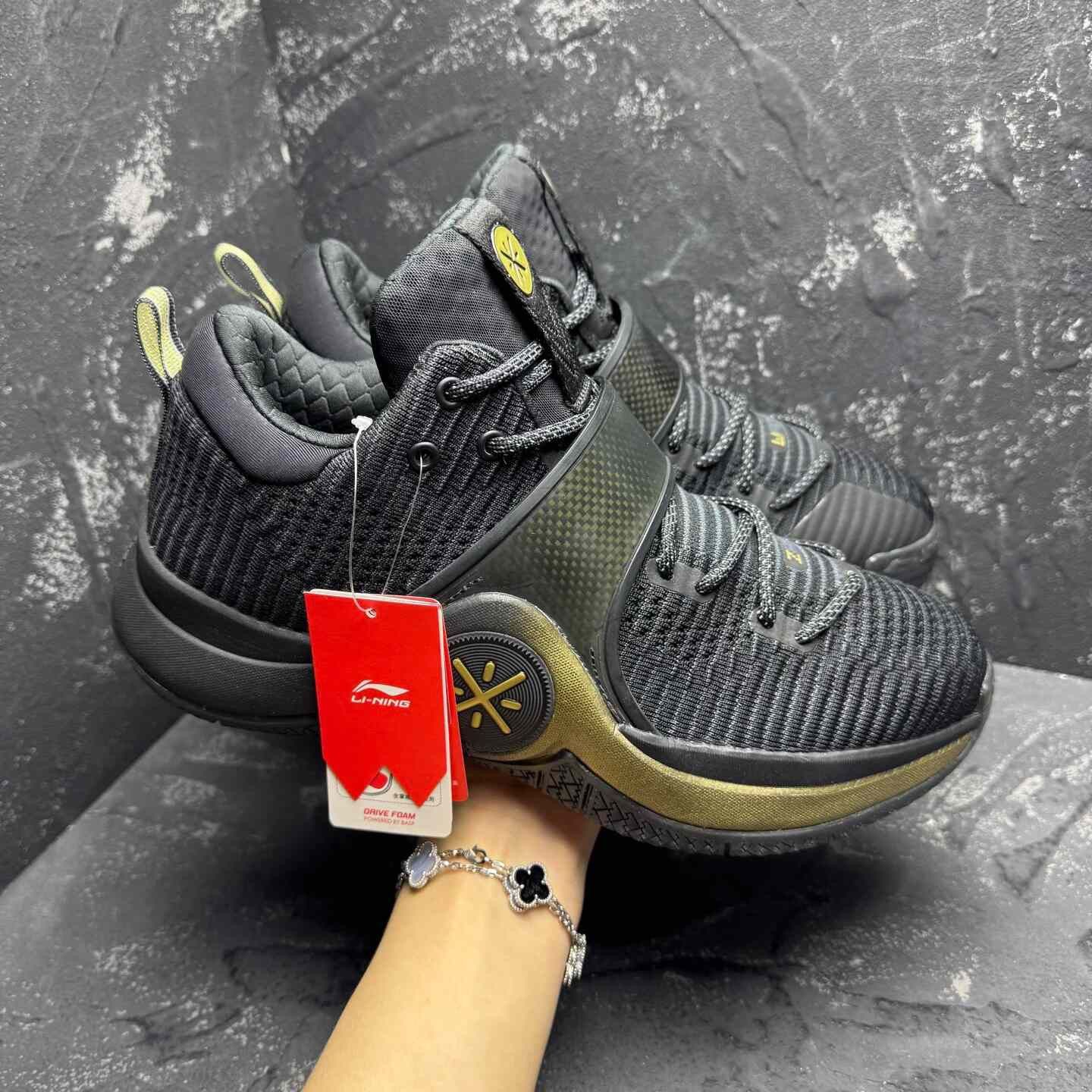 Li-Ning Li-Ning Black Lowtop Sneakers 43 Men Size US 10 / EU 43 - 7 Thumbnail