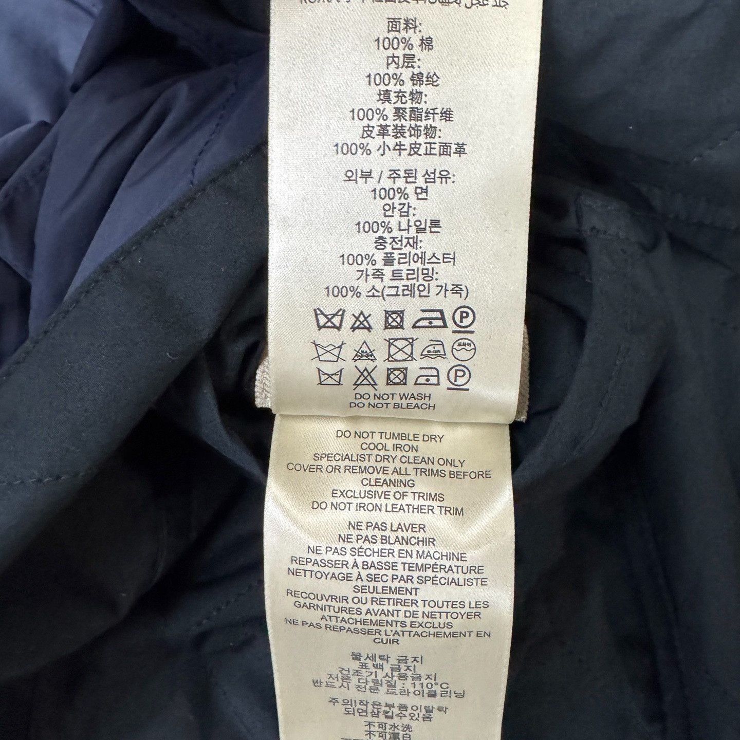 Burberry Burberry Cotton Blue Heavy Coat S Men Size US S / EU 44-46 / 1 - 6 Thumbnail