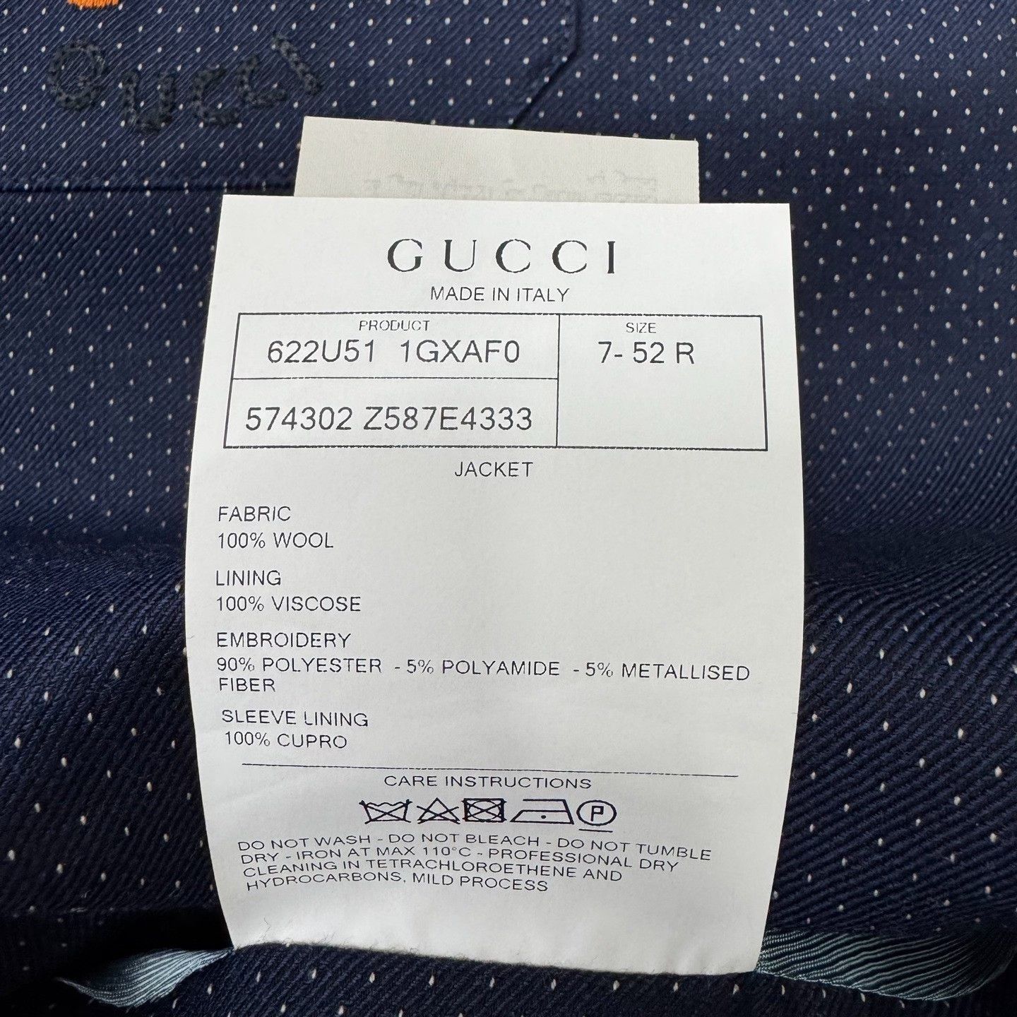 Gucci Gucci Embroidered Blue Light Jacket L Men Size US L / EU 52-54 / 3 - 5 Thumbnail