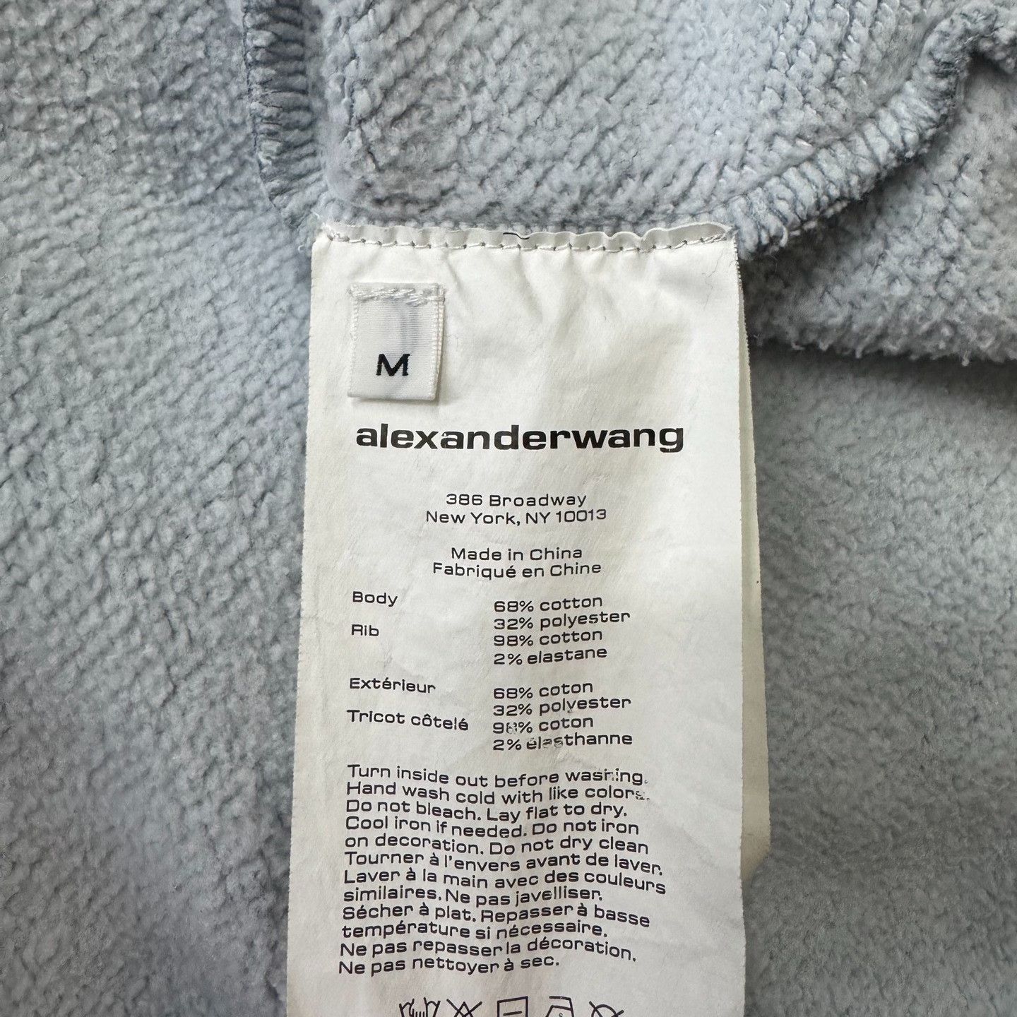 Alexander Wang Alexander Wang Blue Hoodie M Men Size US M / EU 48-50 / 2 - 4 Thumbnail