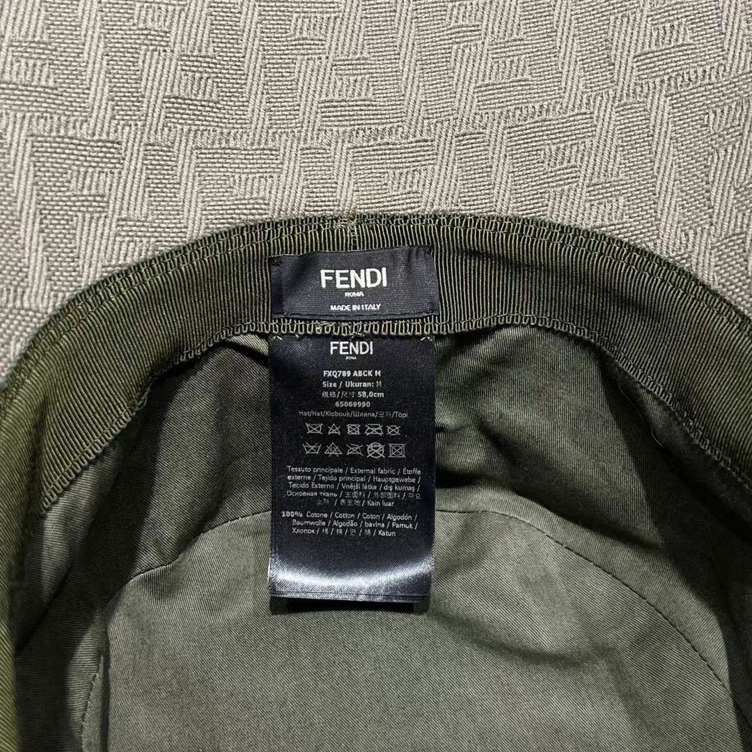 Fendi Fendi Denim Hat M Men Size ONE SIZE - 5 Thumbnail