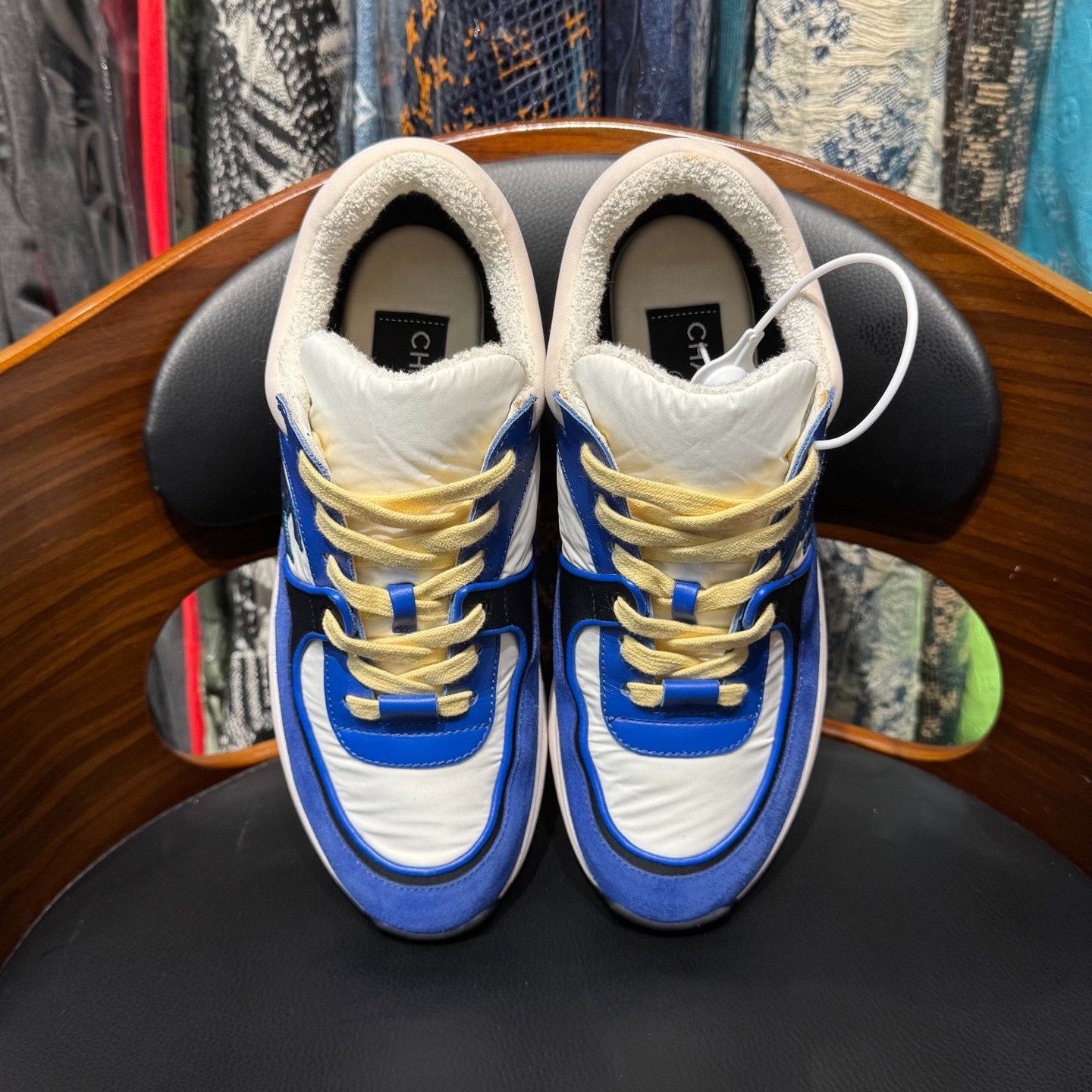 Chanel Chanel Blue Lowtop Sneakers 37 Women Size US 6.5 / IT 36.5 - 5 Thumbnail
