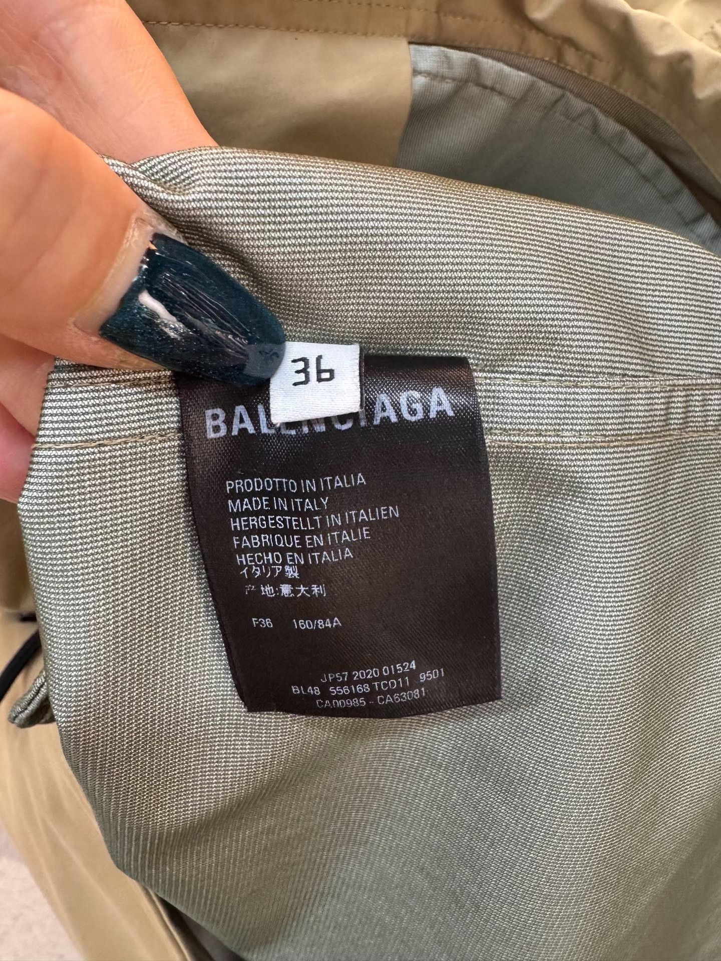 Balenciaga Balenciaga Beige Coat 36 Women Size S / US 4 / IT 40 - 5 Thumbnail