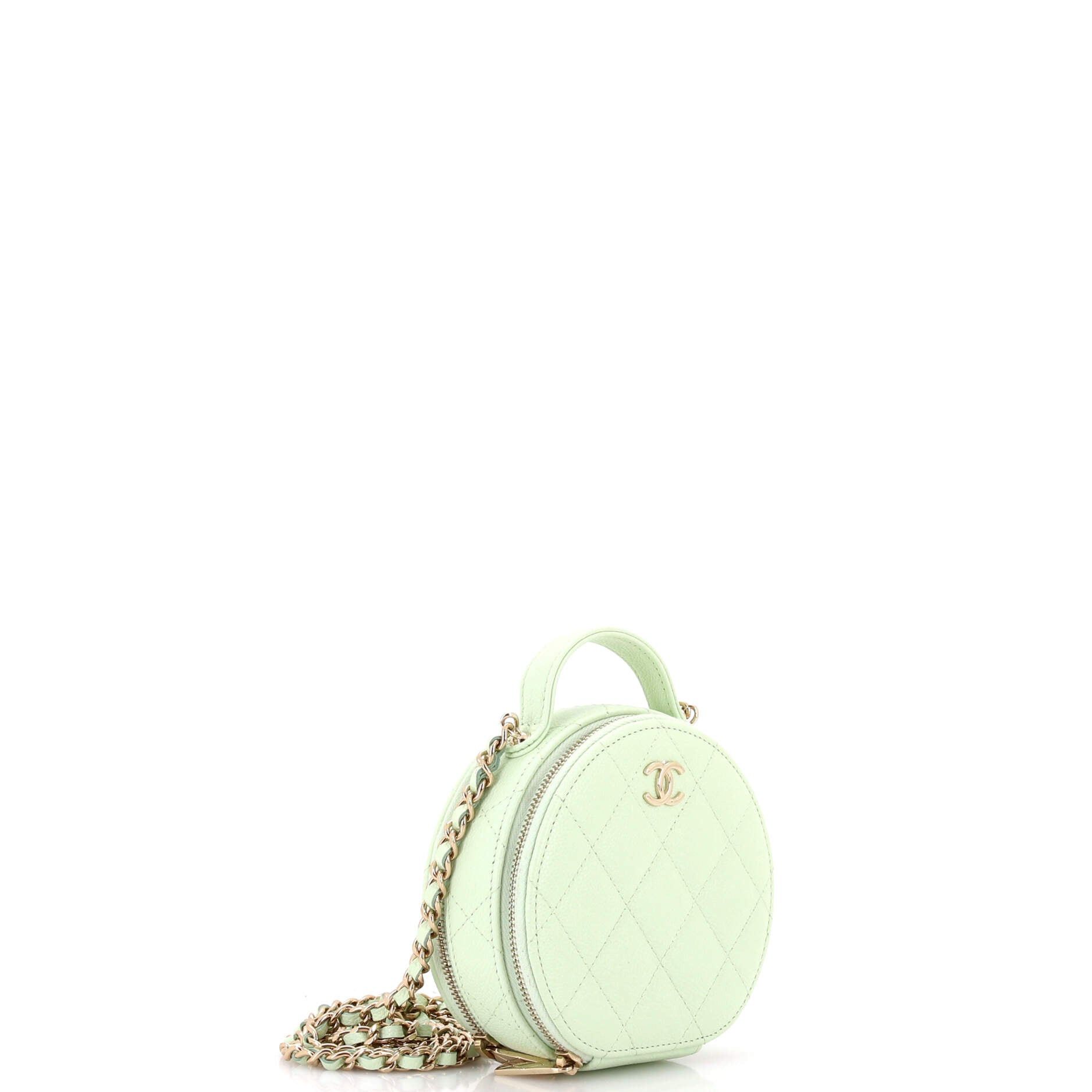 Chanel Handle with Care Round Vanity Case with Chain Size ONE SIZE - 2 Thumbnail