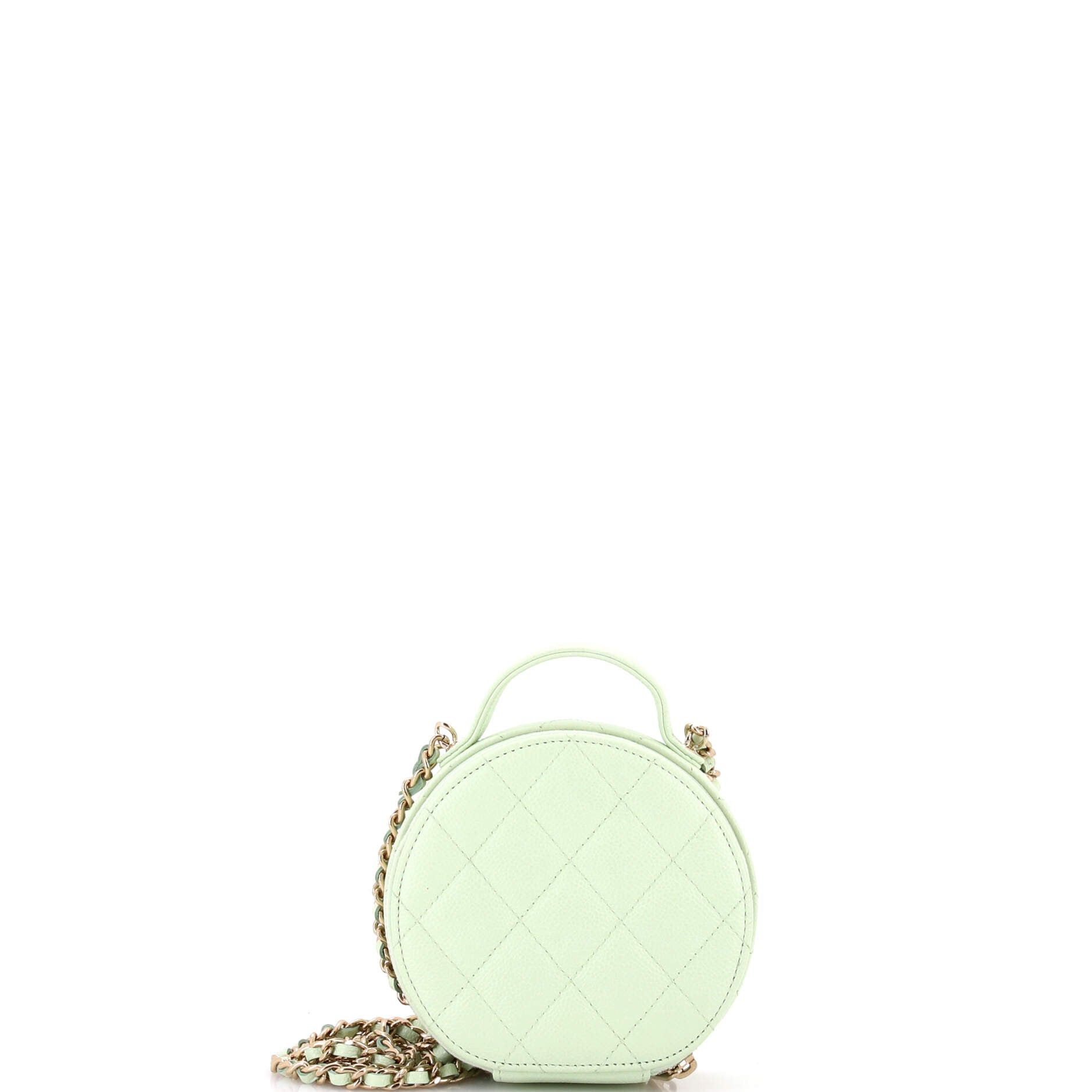 Chanel Handle with Care Round Vanity Case with Chain Size ONE SIZE - 3 Thumbnail