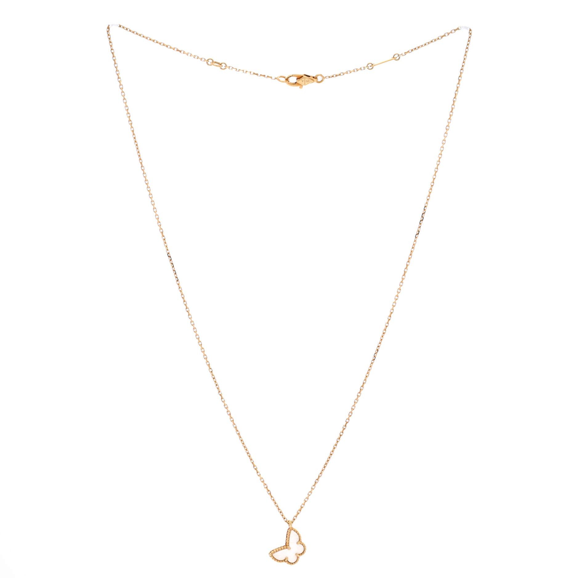 Van Cleef & Arpels Sweet Alhambra Butterfly Pendant Necklace Size ONE SIZE - 2 Thumbnail