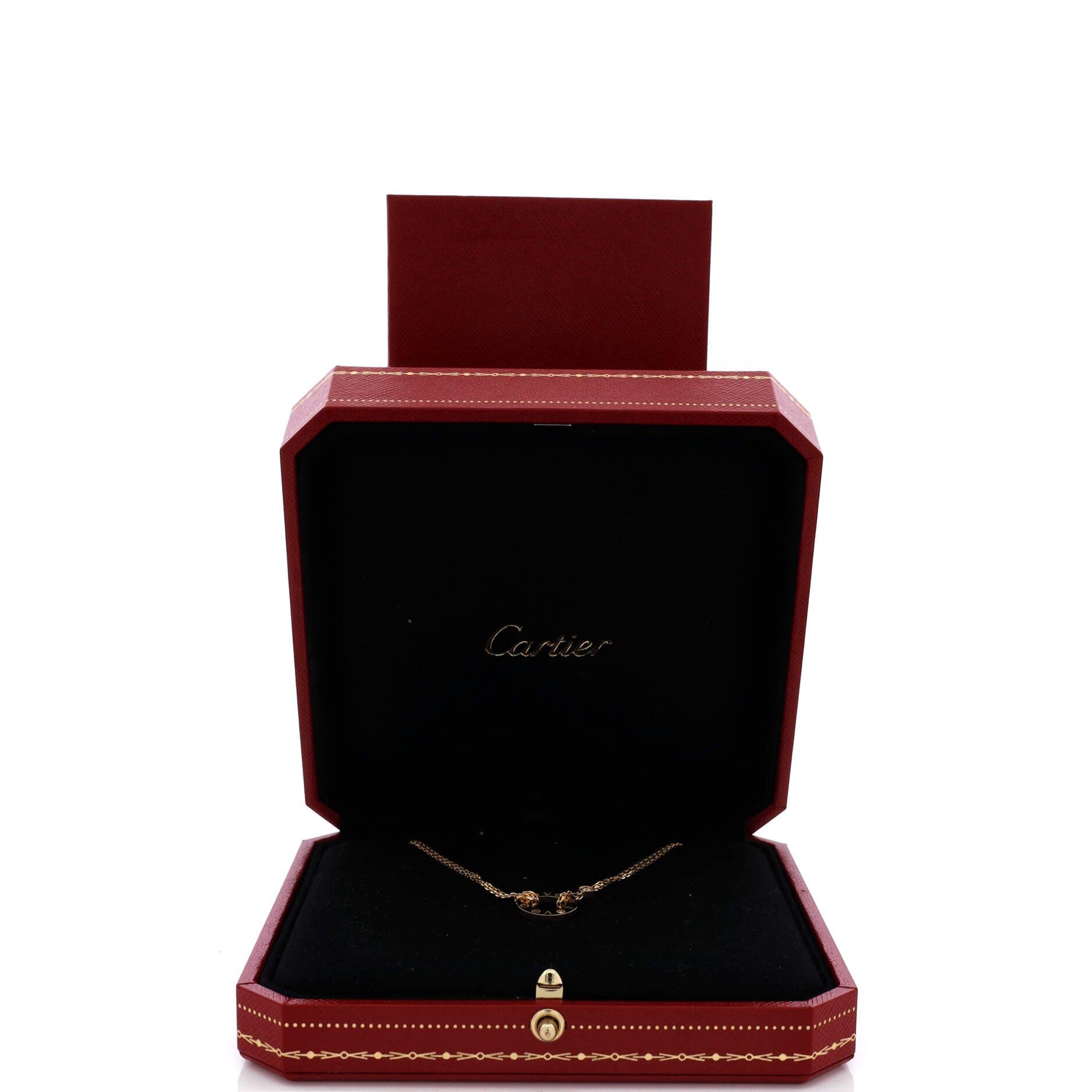 Cartier 2 Diamonds Love Pendant Necklace Size ONE SIZE - 2 Thumbnail