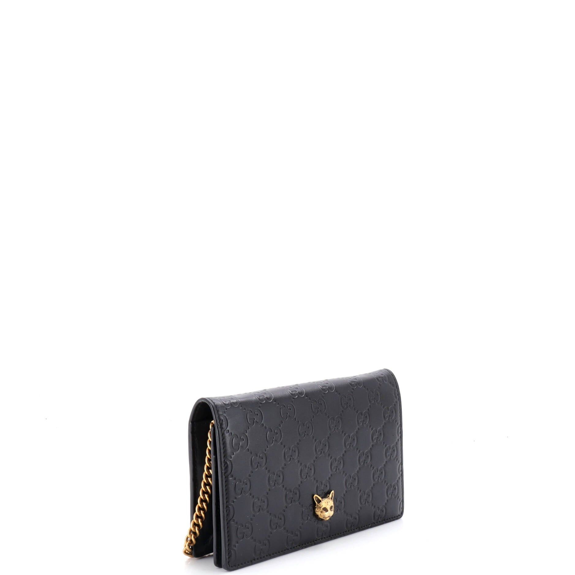 Gucci Crystal Cat Wallet on Chain Size ONE SIZE - 2 Thumbnail