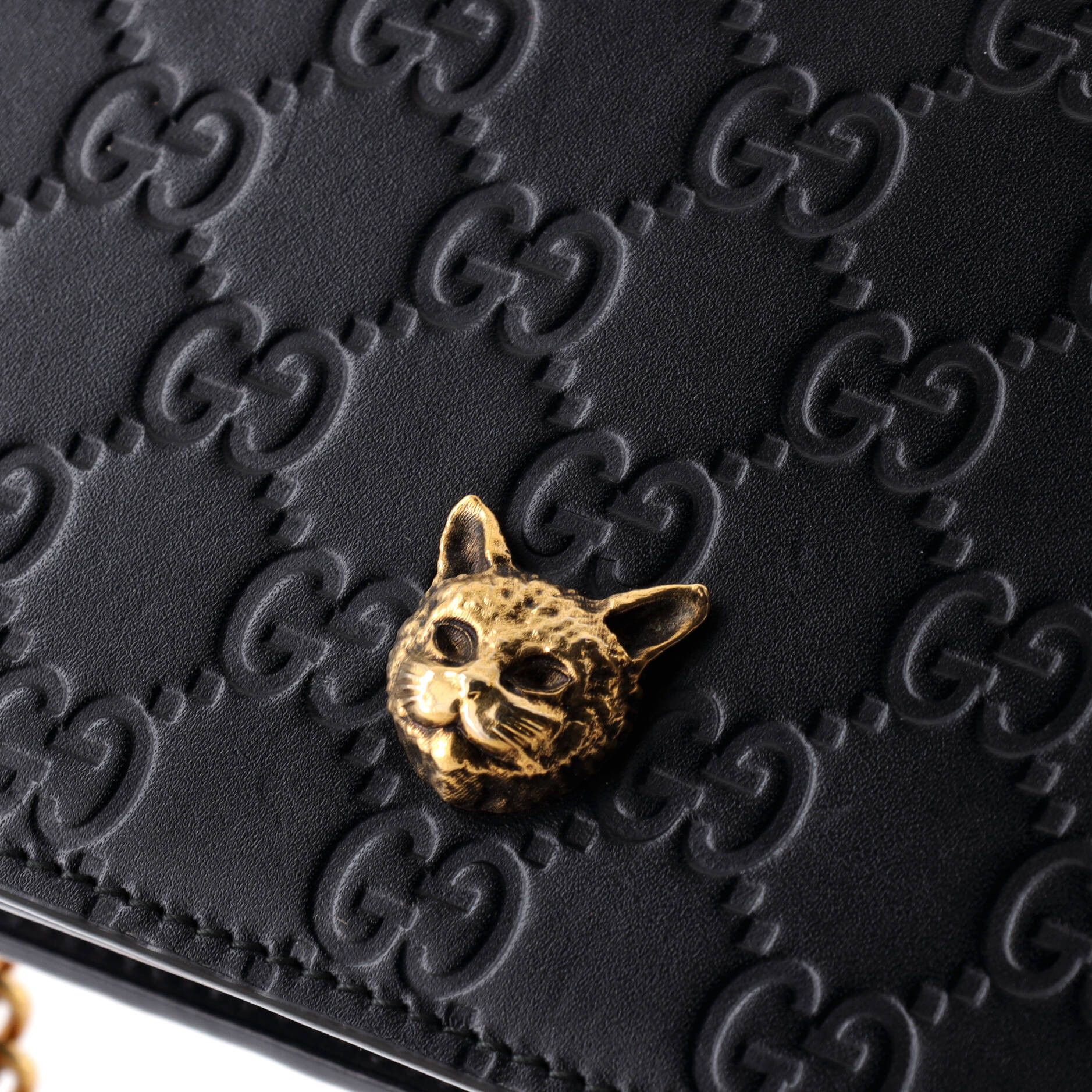 Gucci Crystal Cat Wallet on Chain Size ONE SIZE - 6 Thumbnail