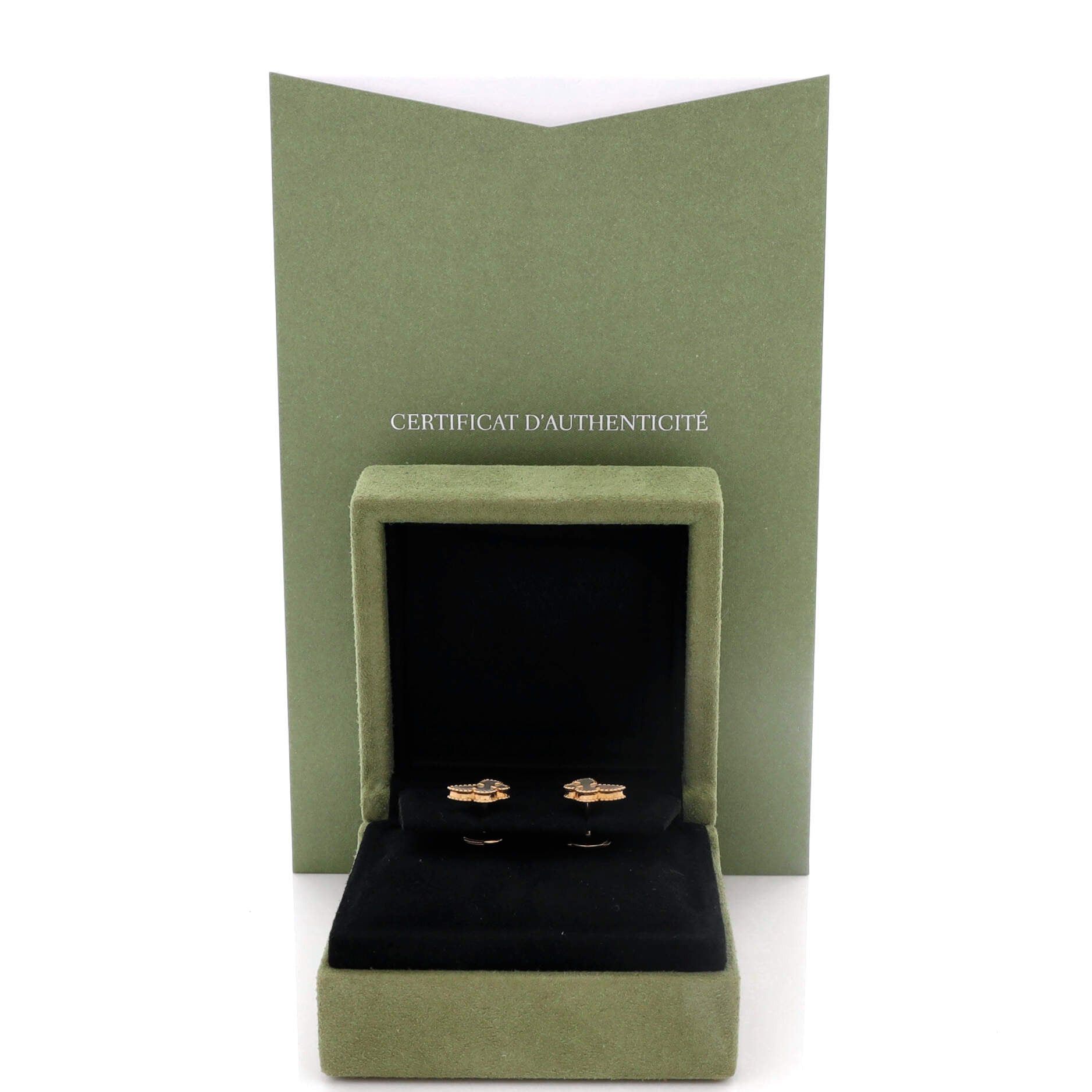 Van Cleef & Arpels Sweet Alhambra Butterfly Stud Earrings Size ONE SIZE - 2 Thumbnail