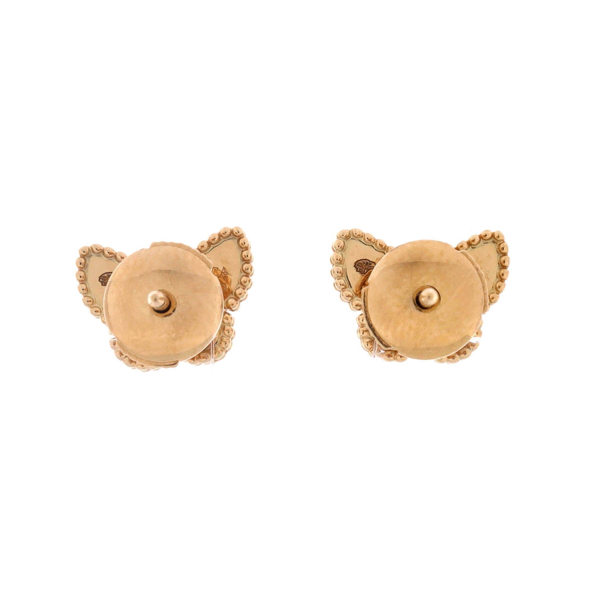 Van Cleef & Arpels Sweet Alhambra Butterfly Stud Earrings Size ONE SIZE - 3 Thumbnail