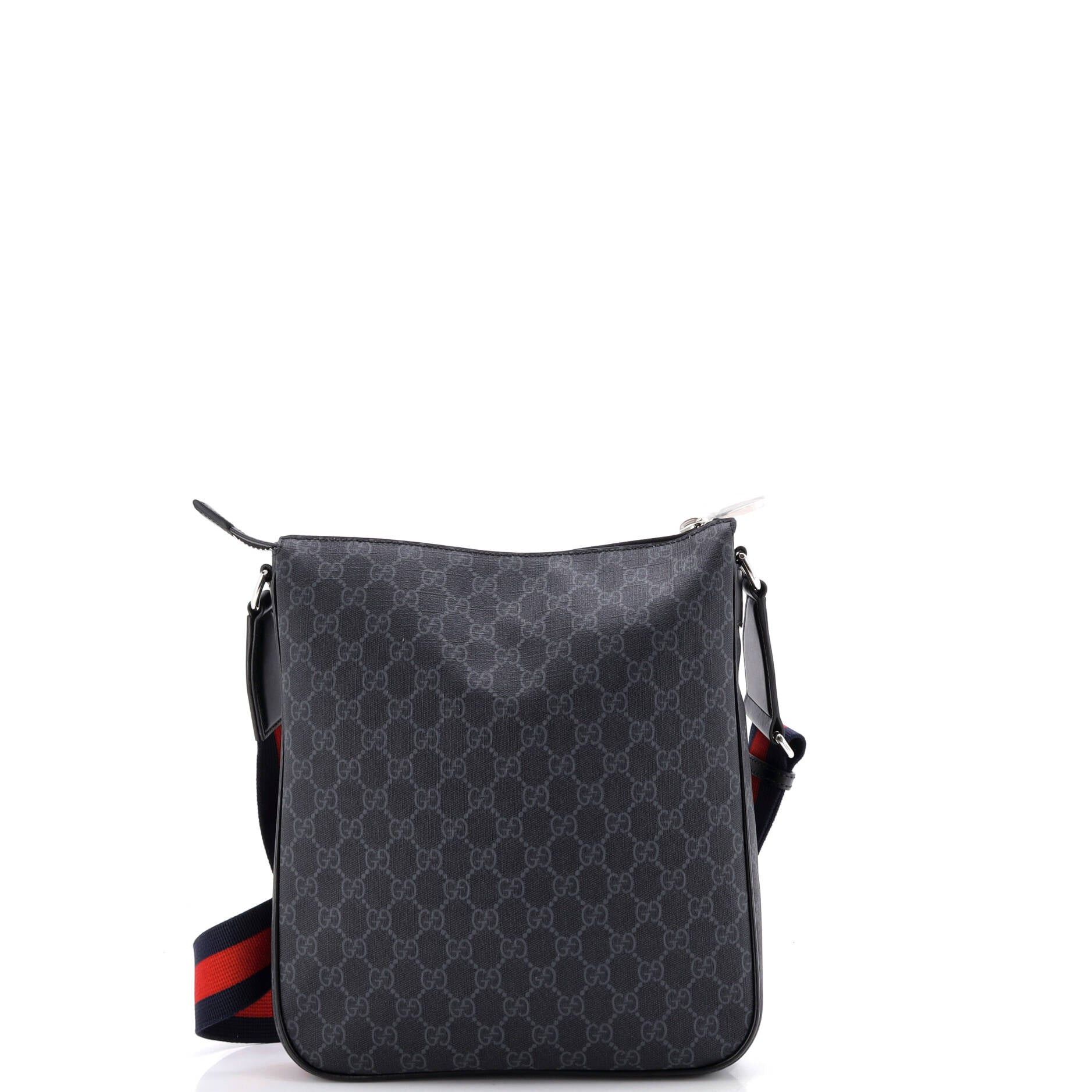 Gucci Web Strap Front Zip Messenger Bag Size ONE SIZE - 3 Thumbnail