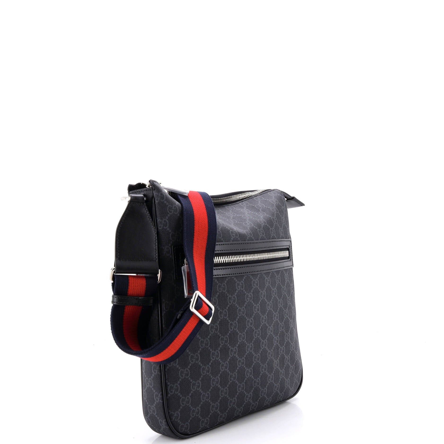 Gucci Web Strap Front Zip Messenger Bag Size ONE SIZE - 2 Thumbnail