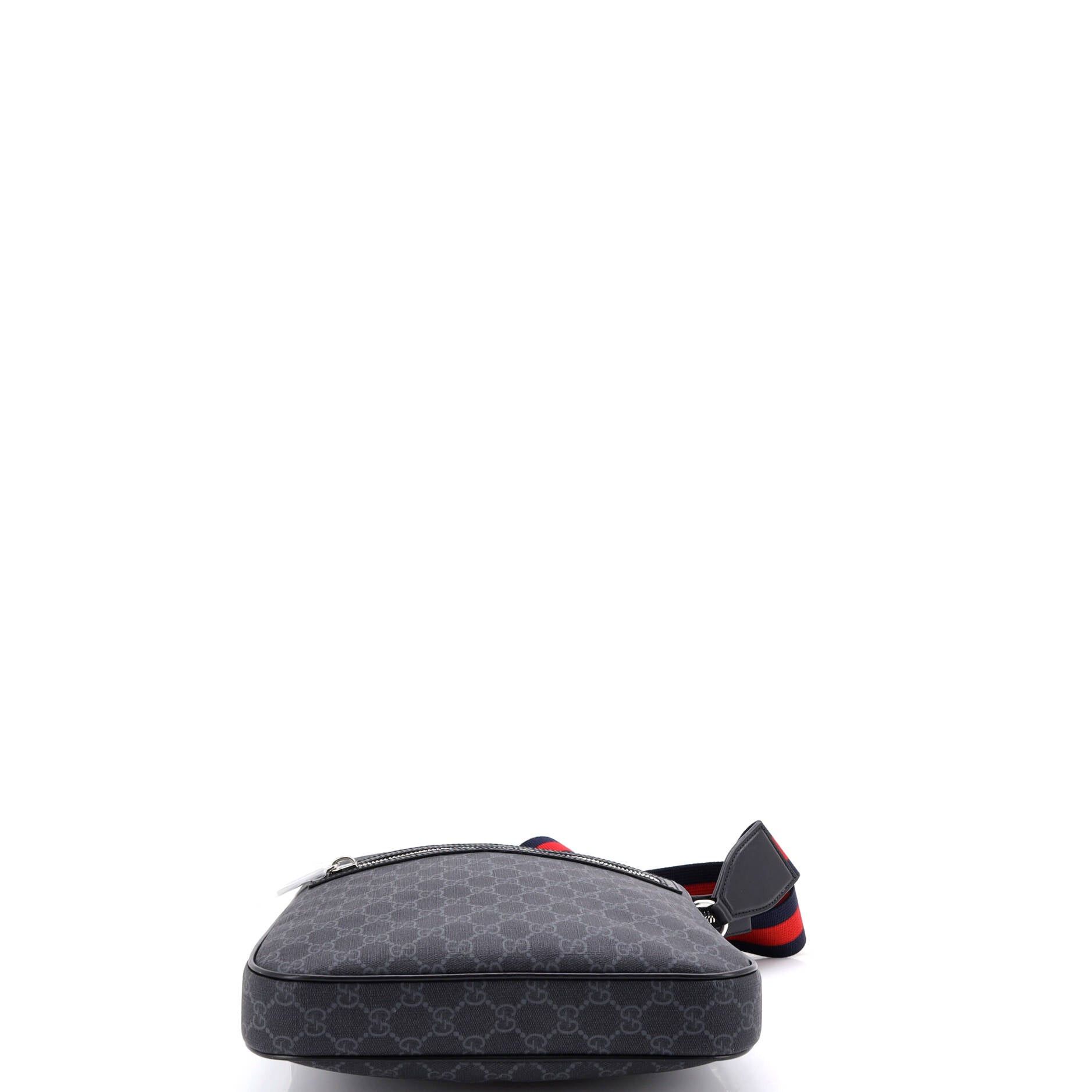 Gucci Web Strap Front Zip Messenger Bag Size ONE SIZE - 4 Thumbnail
