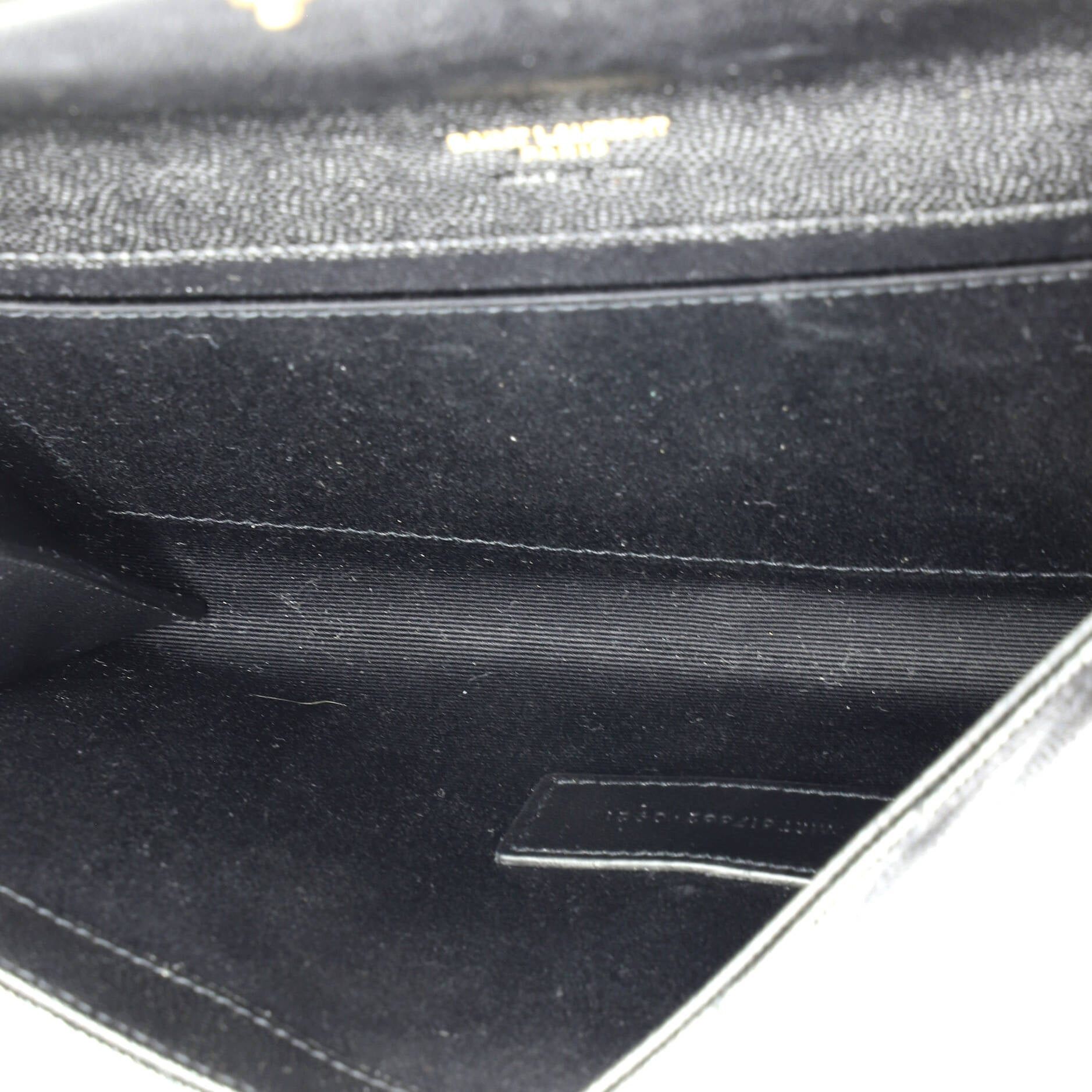 Saint Laurent Paris Classic Monogram Envelope Wristlet Clutch Size ONE SIZE - 5 Thumbnail