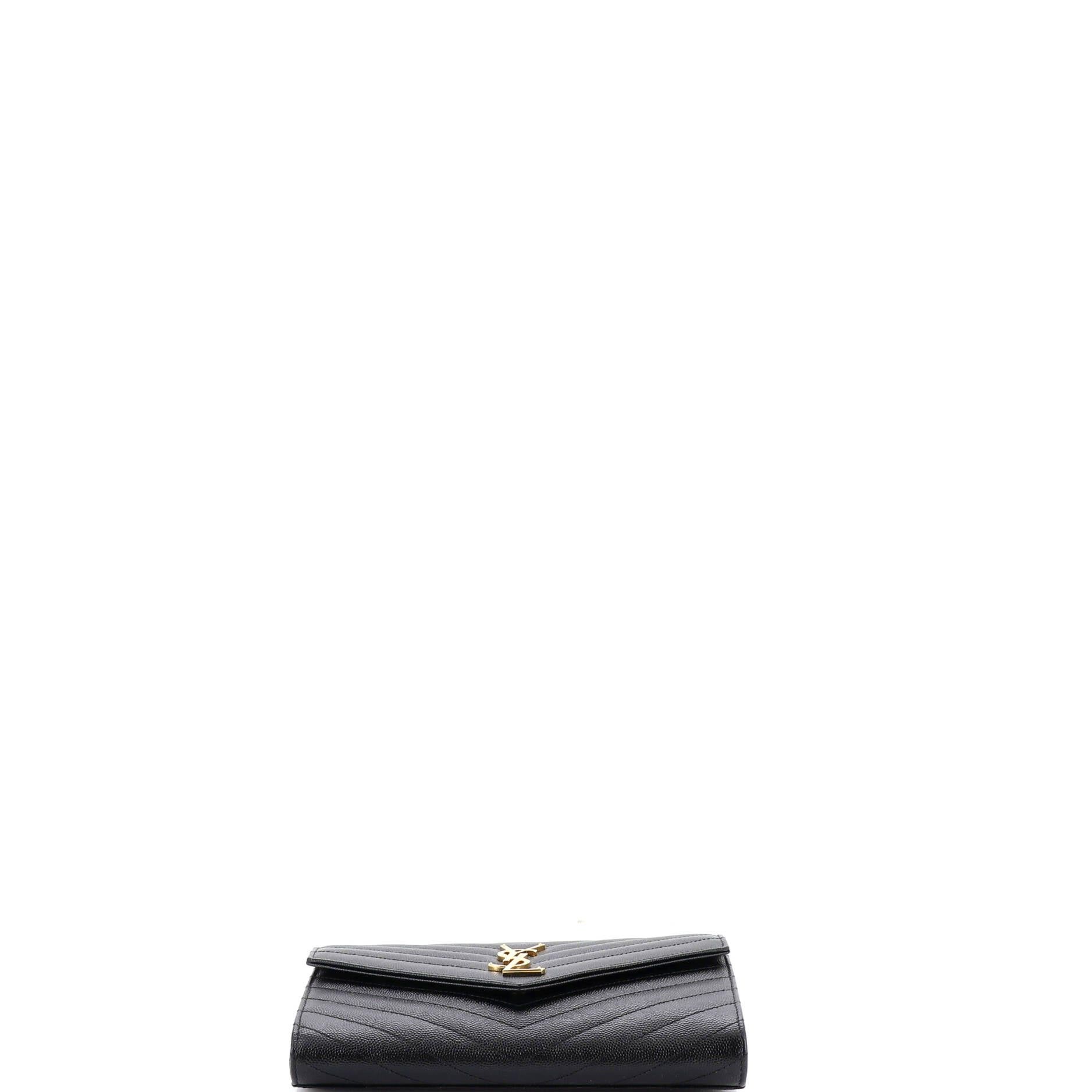 Saint Laurent Paris Classic Monogram Envelope Wristlet Clutch Size ONE SIZE - 4 Thumbnail