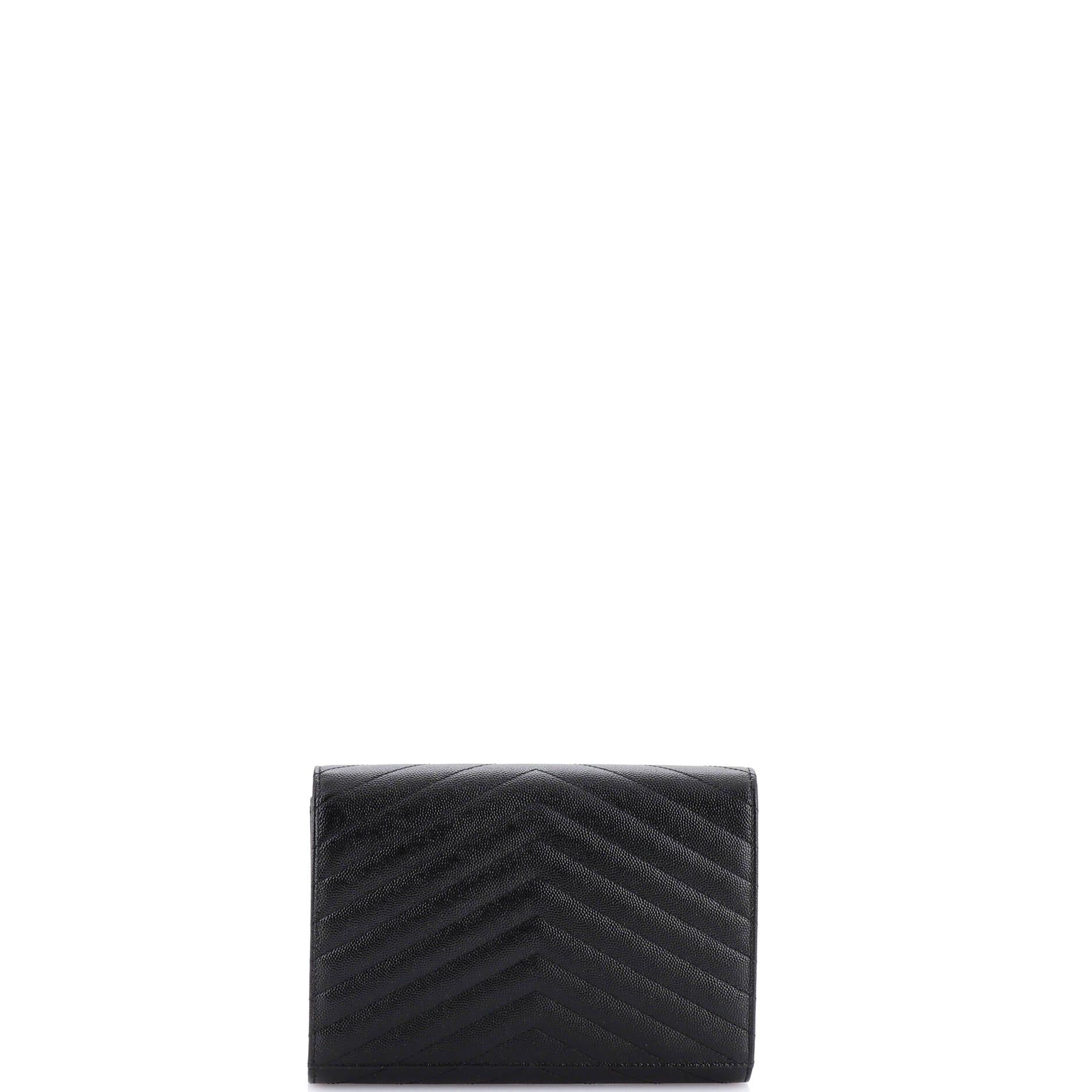 Saint Laurent Paris Classic Monogram Envelope Wristlet Clutch Size ONE SIZE - 3 Thumbnail