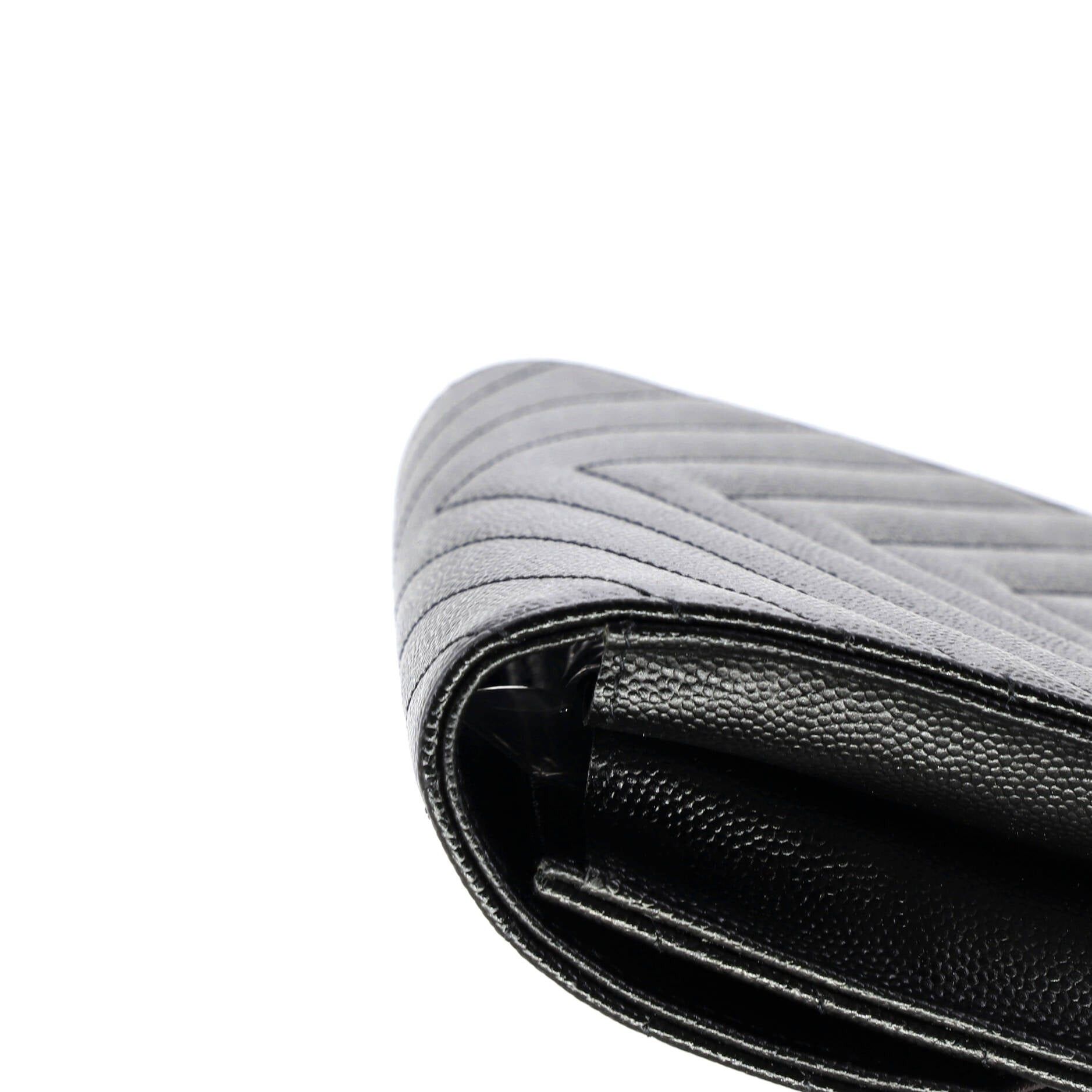 Saint Laurent Paris Classic Monogram Envelope Wristlet Clutch Size ONE SIZE - 7 Thumbnail
