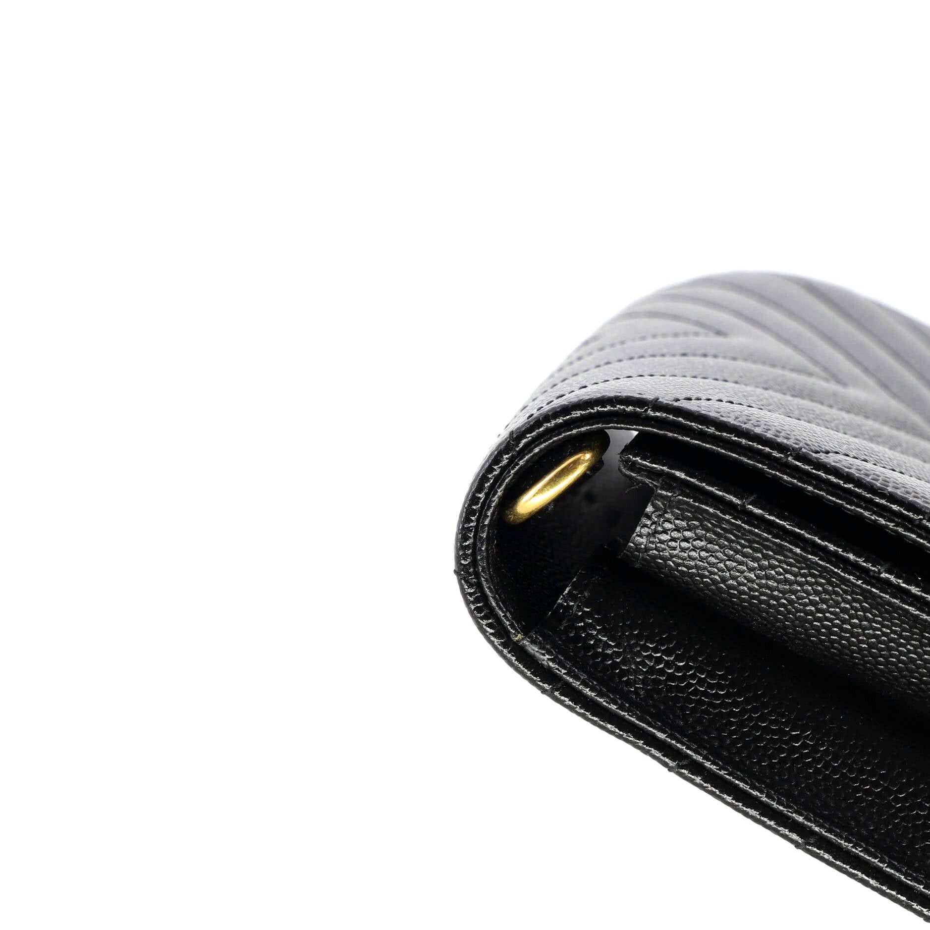 Saint Laurent Paris Classic Monogram Envelope Wristlet Clutch Size ONE SIZE - 6 Thumbnail