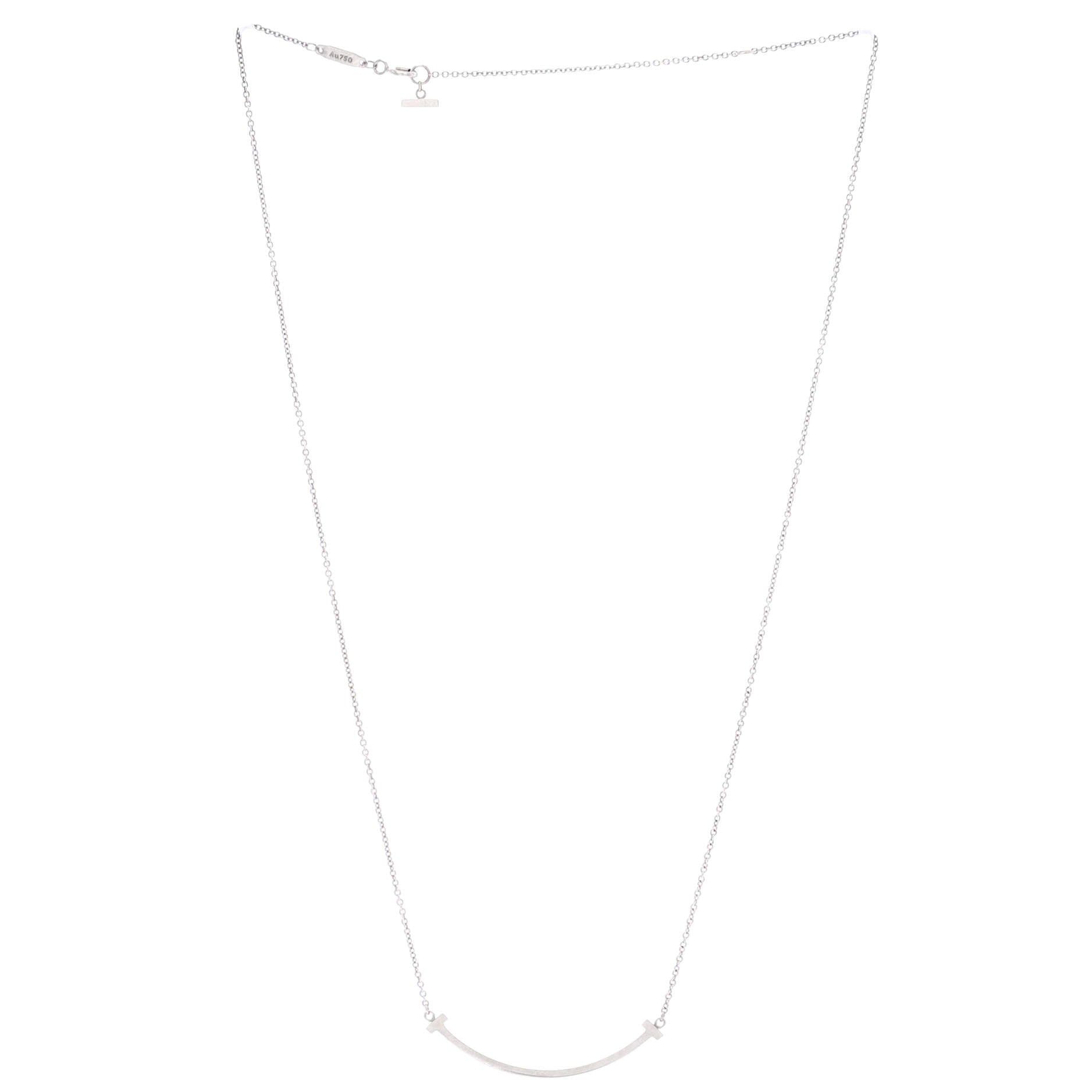 Tiffany & Co. T Smile Pendant Necklace Size ONE SIZE - 2 Thumbnail