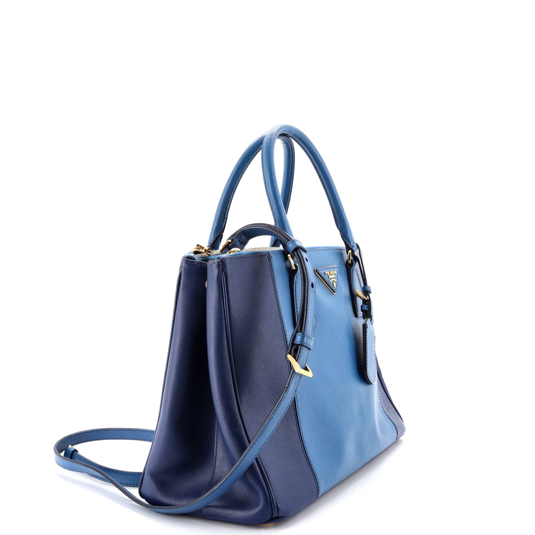 Prada Bicolor Double Zip Lux Tote Size ONE SIZE - 2 Thumbnail