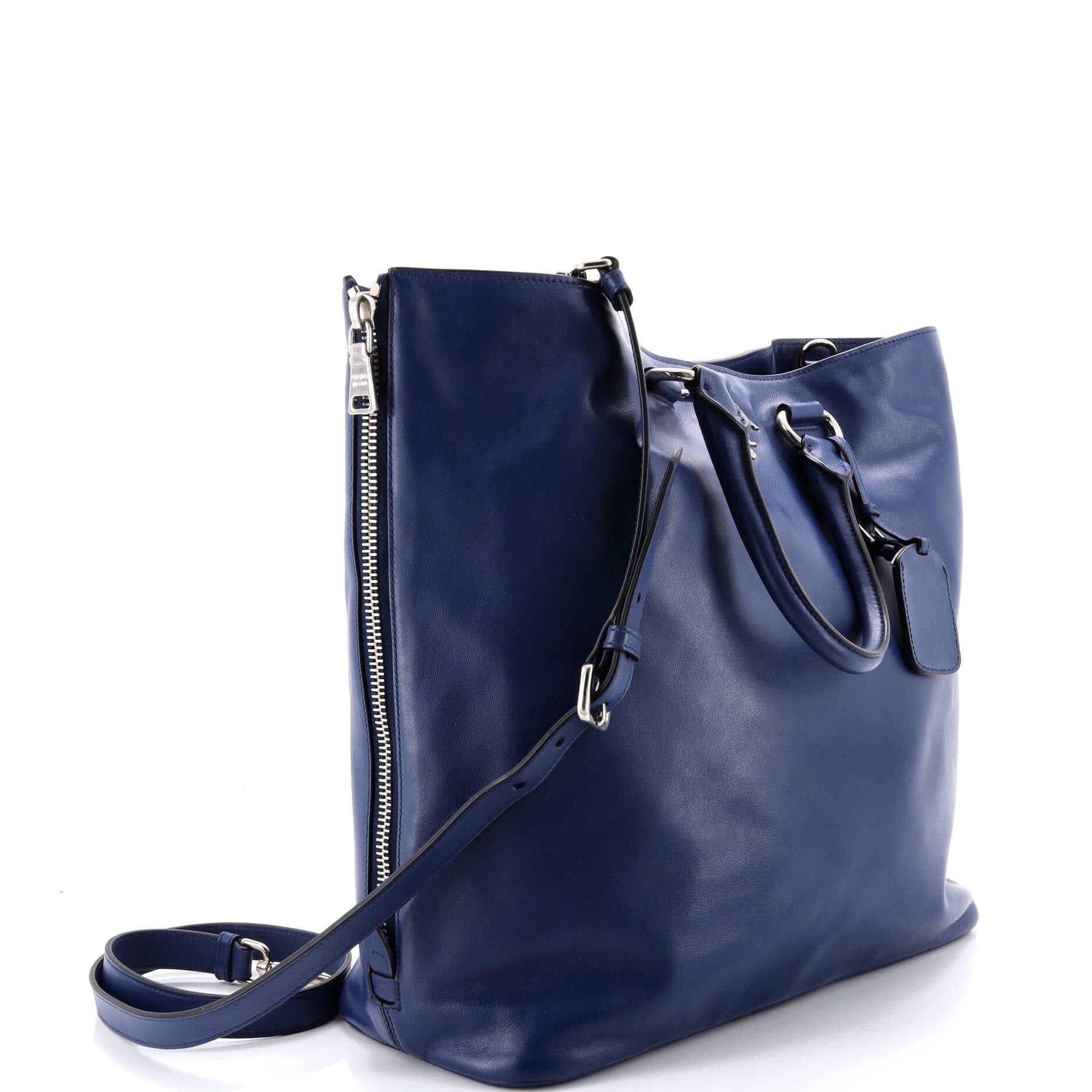 Prada Side Zip Convertible Shopper Tote Size ONE SIZE - 2 Thumbnail