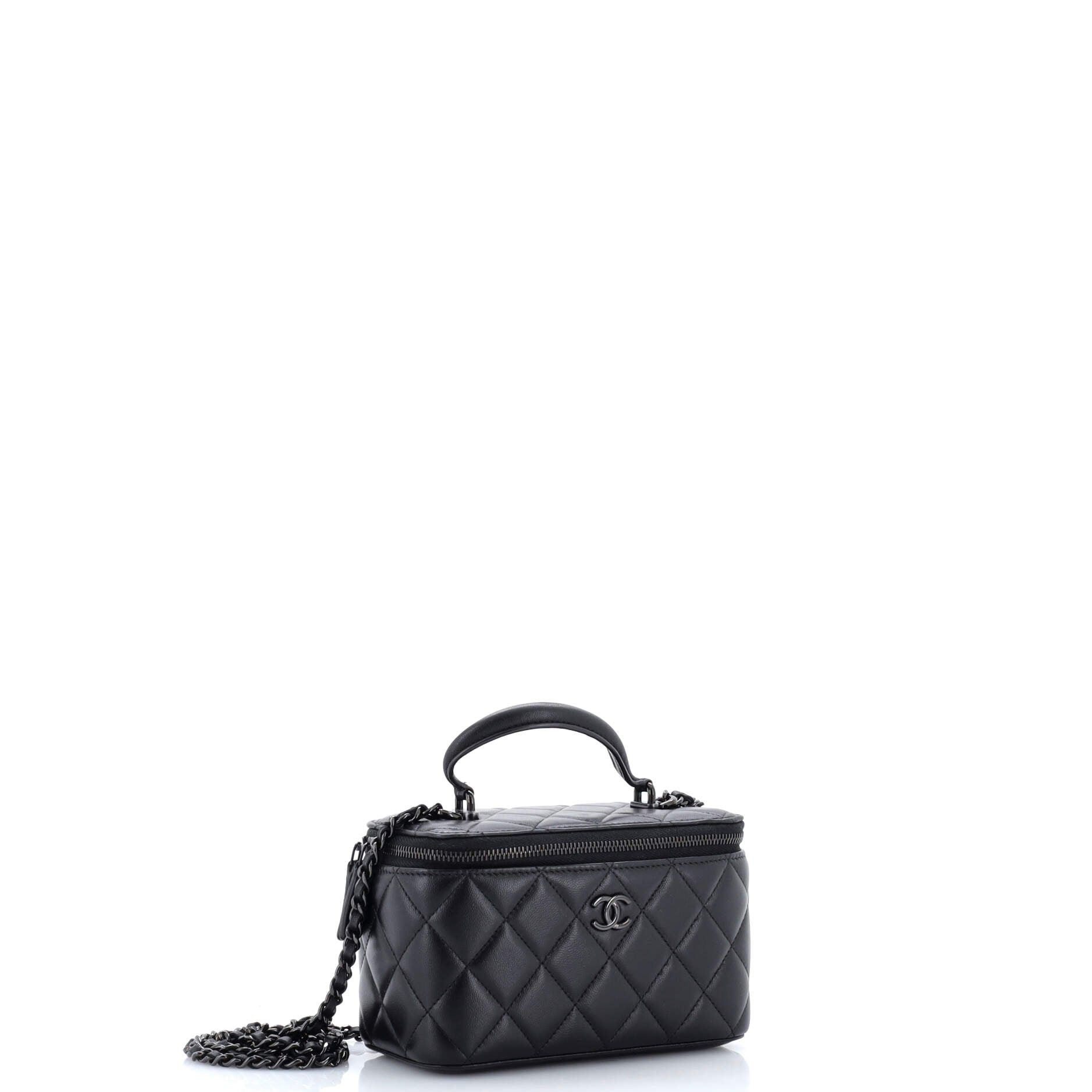 Chanel So Black Top Handle Vanity Case with Chain Size ONE SIZE - 2 Thumbnail