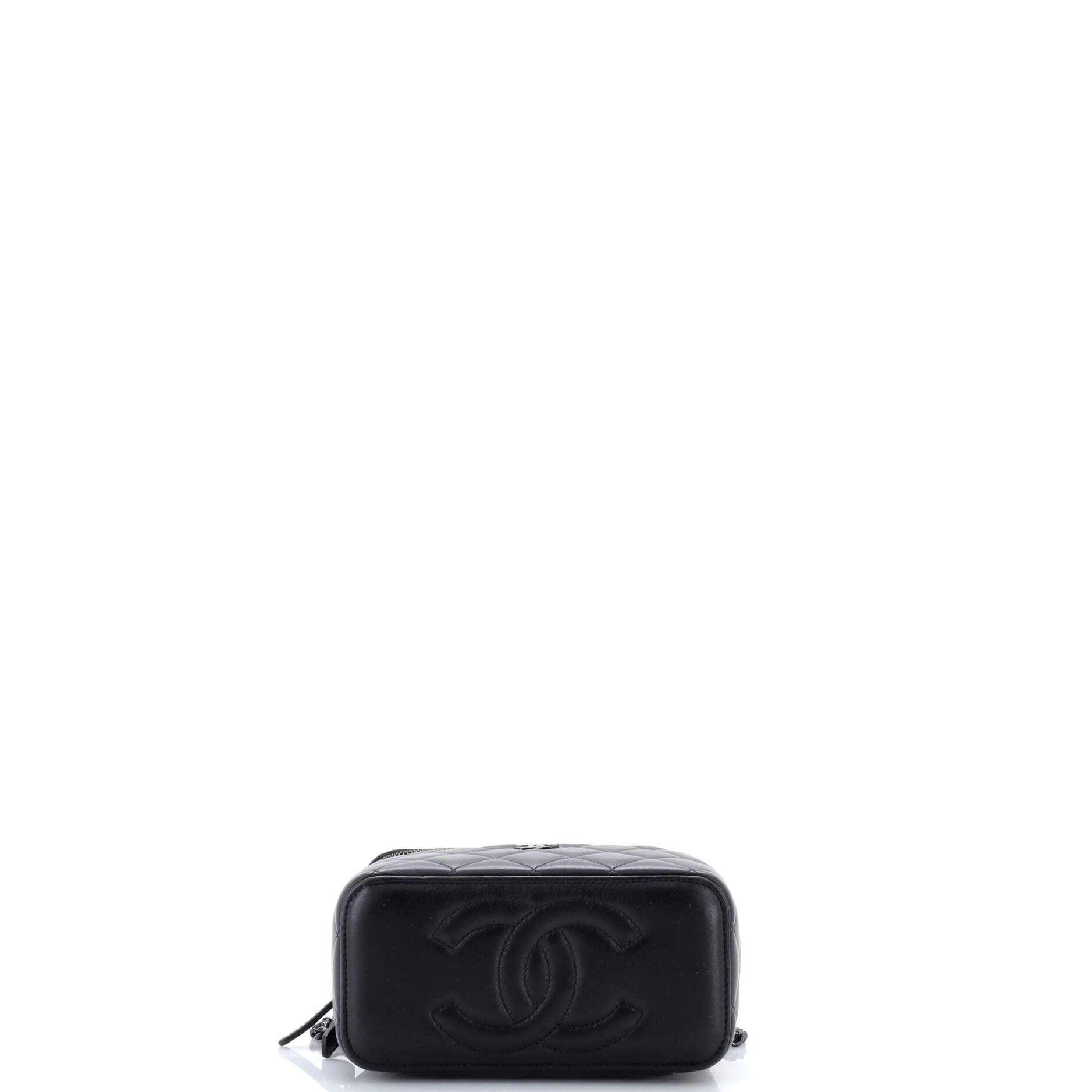 Chanel So Black Top Handle Vanity Case with Chain Size ONE SIZE - 4 Thumbnail