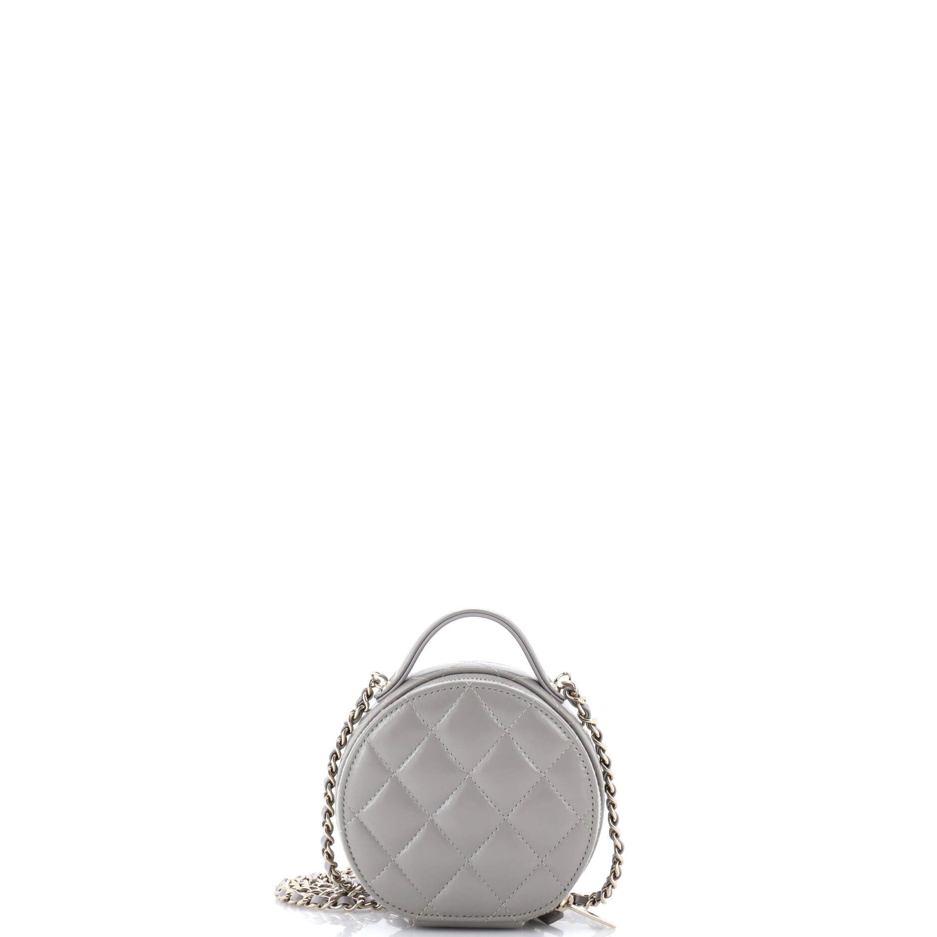 Chanel Handle with Care Round Vanity Case with Chain Size ONE SIZE - 3 Thumbnail