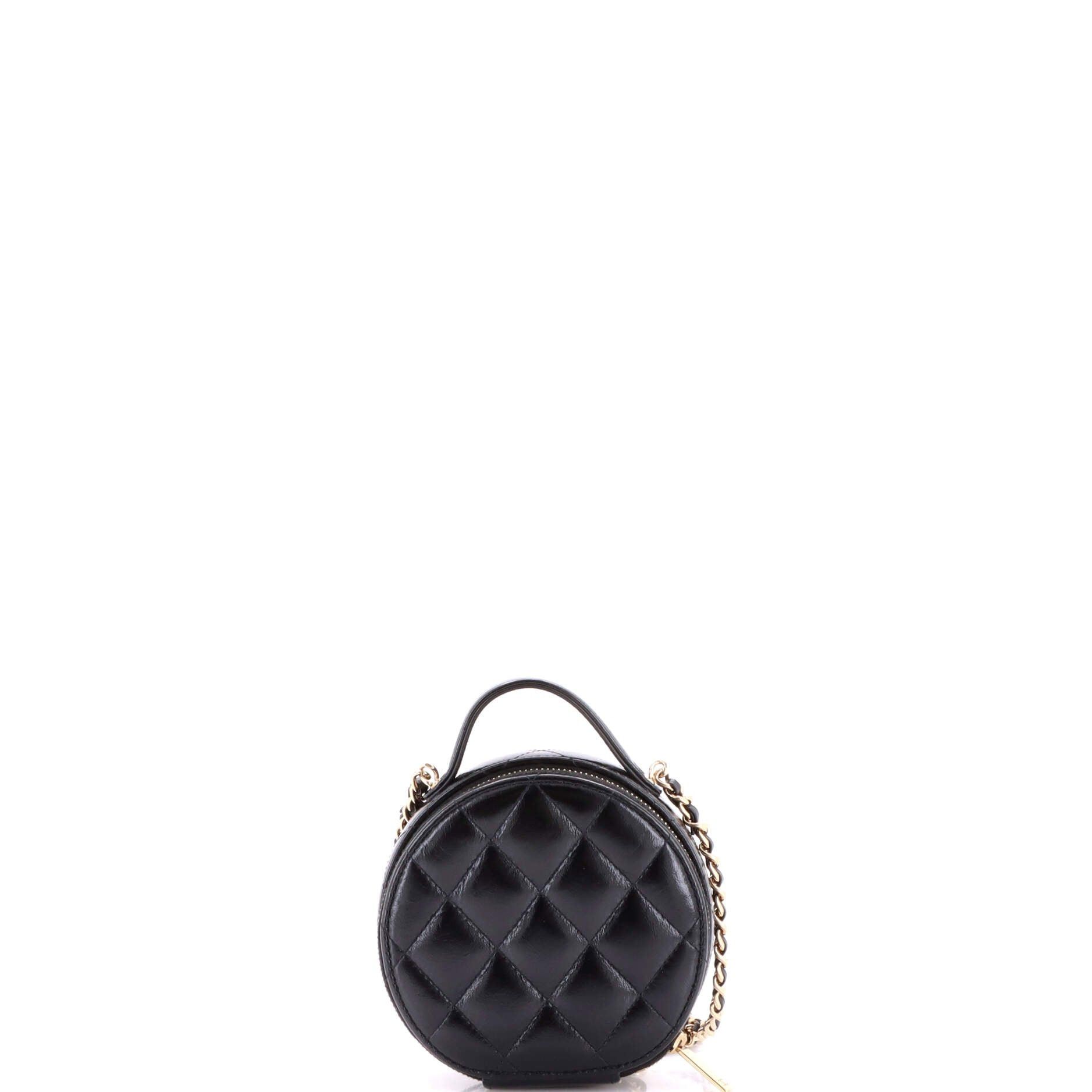 Chanel Handle with Care Round Vanity Case with Chain Size ONE SIZE - 3 Thumbnail