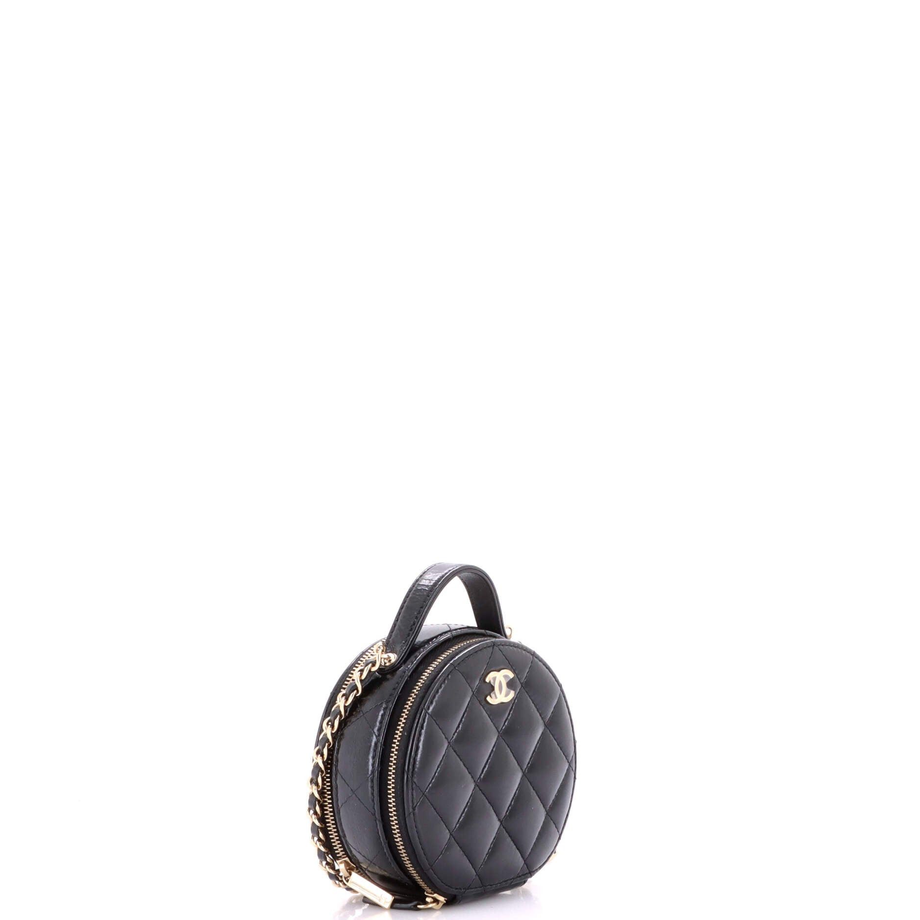 Chanel Handle with Care Round Vanity Case with Chain Size ONE SIZE - 2 Thumbnail