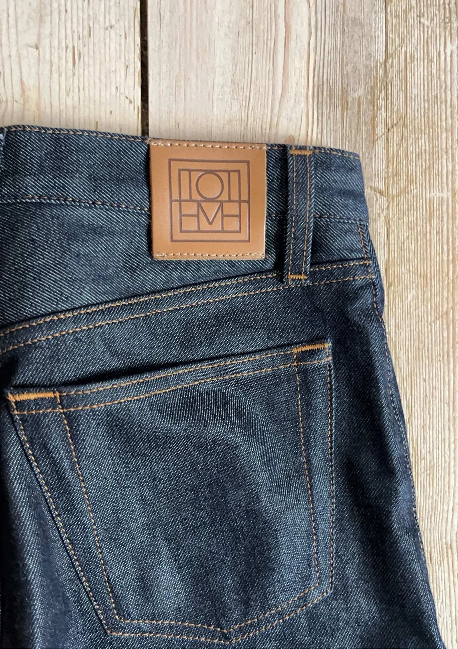 Toteme Toteme Twisted seam full length raw blue Jeans Size 23" - 5 Thumbnail