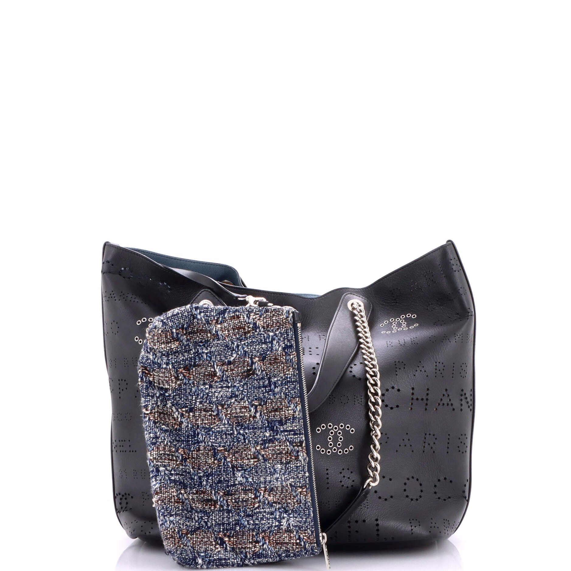 Chanel Logo Eyelets Shopping Tote Size ONE SIZE - 2 Thumbnail