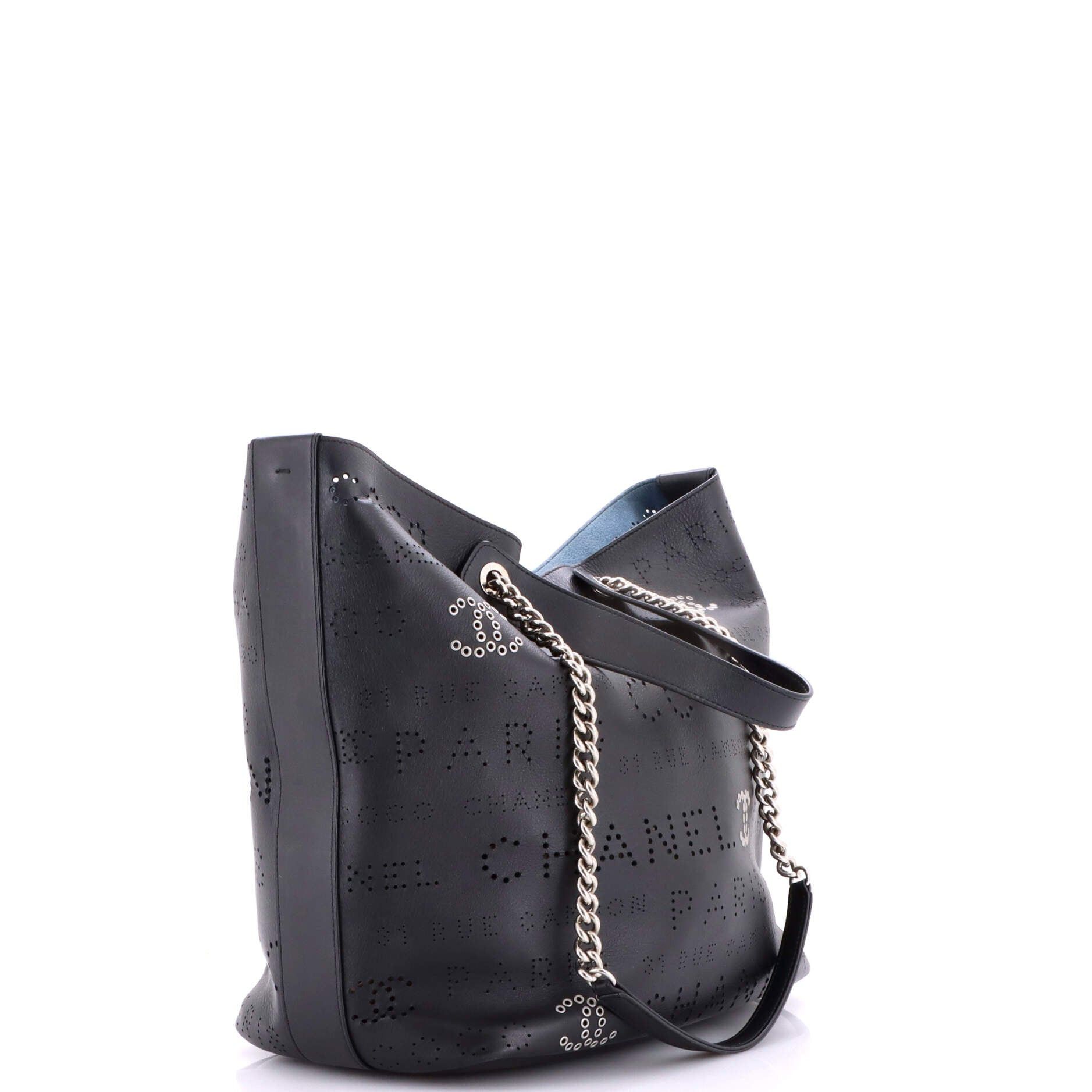 Chanel Logo Eyelets Shopping Tote Size ONE SIZE - 3 Thumbnail