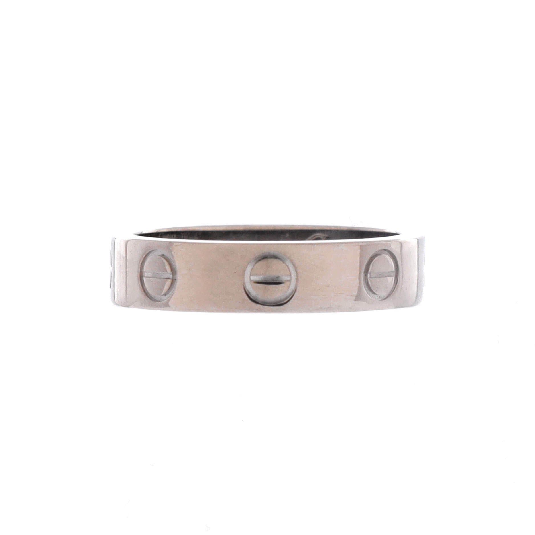 Cartier Love Wedding Band 1 Diamond Ring Size ONE SIZE - 3 Thumbnail