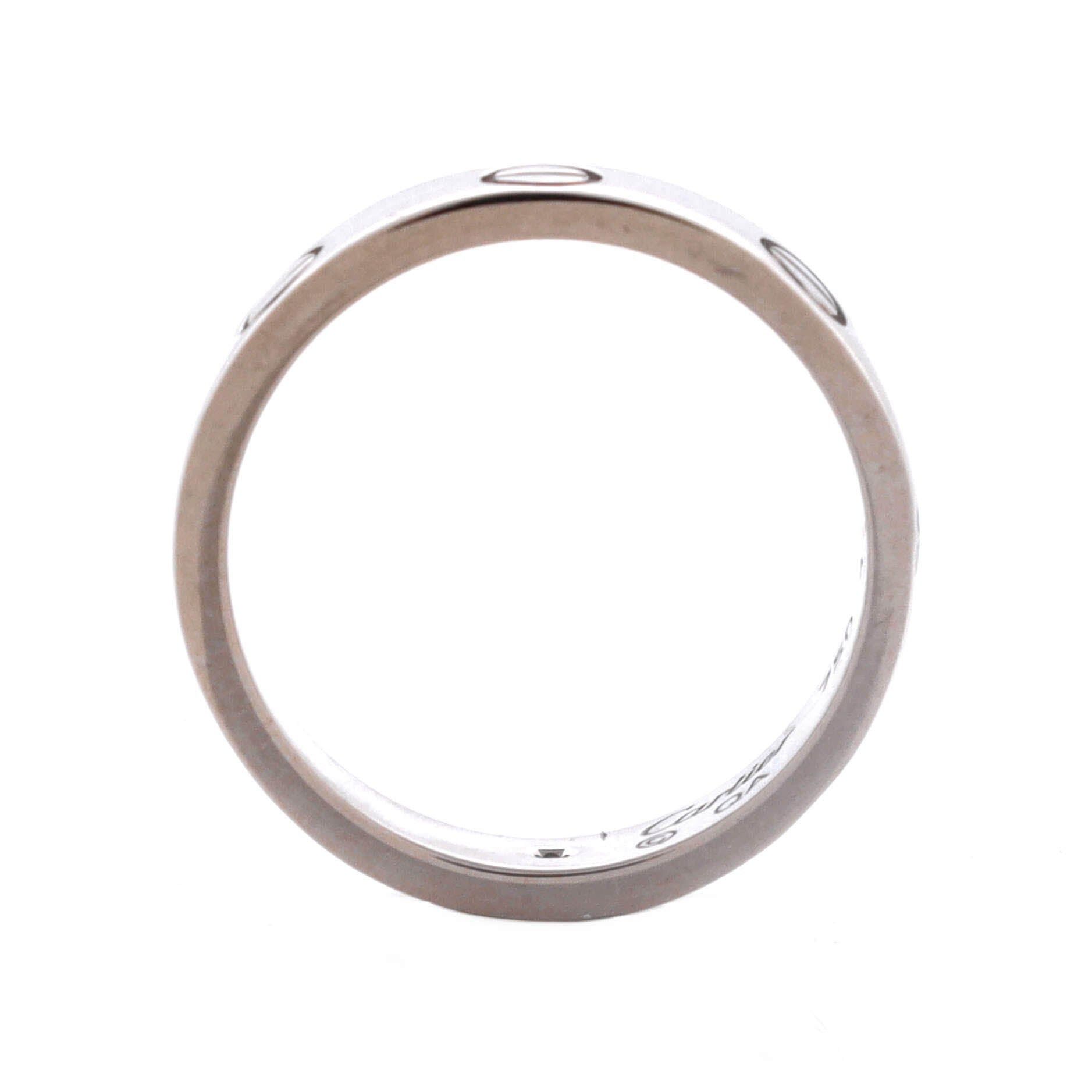 Cartier Love Wedding Band 1 Diamond Ring Size ONE SIZE - 2 Thumbnail