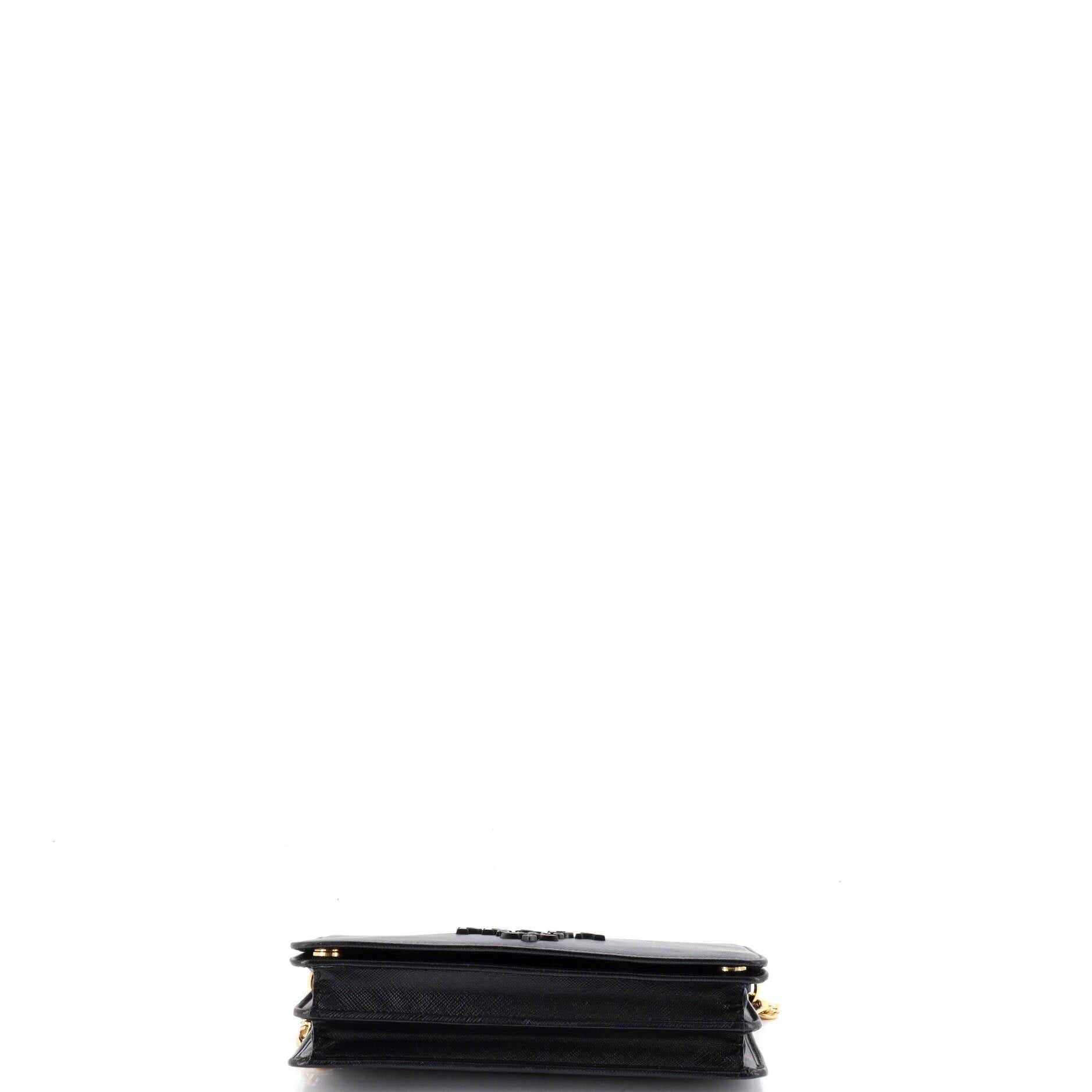 Prada Monochrome Wallet on Chain Size ONE SIZE - 4 Thumbnail
