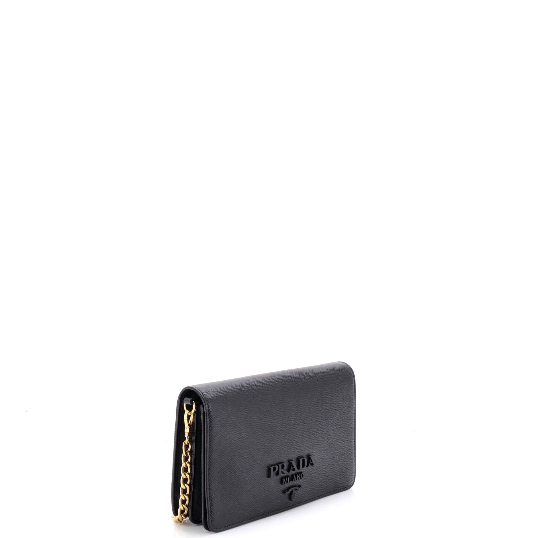 Prada Monochrome Wallet on Chain Size ONE SIZE - 2 Thumbnail