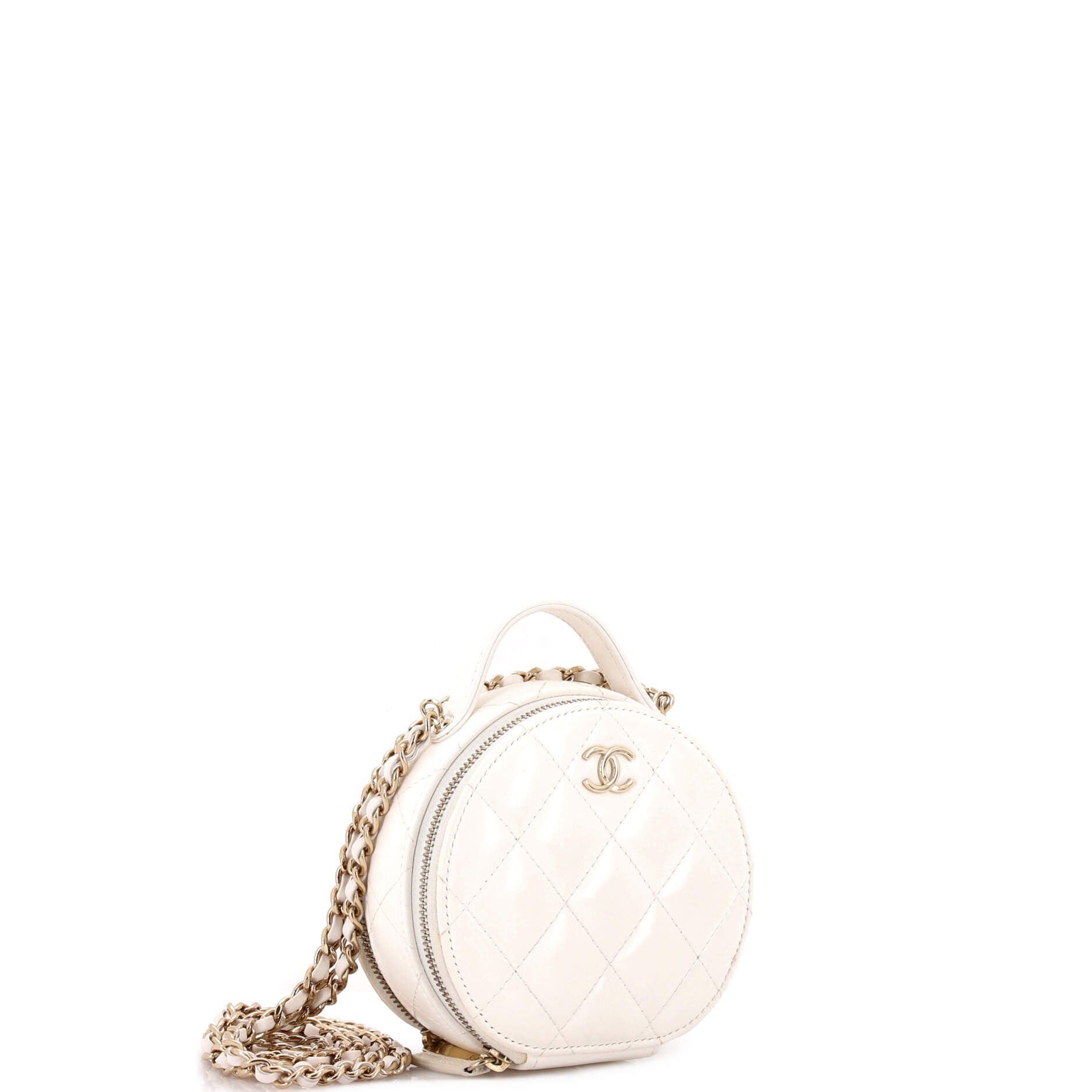 Chanel Handle with Care Round Vanity Case with Chain Size ONE SIZE - 2 Thumbnail