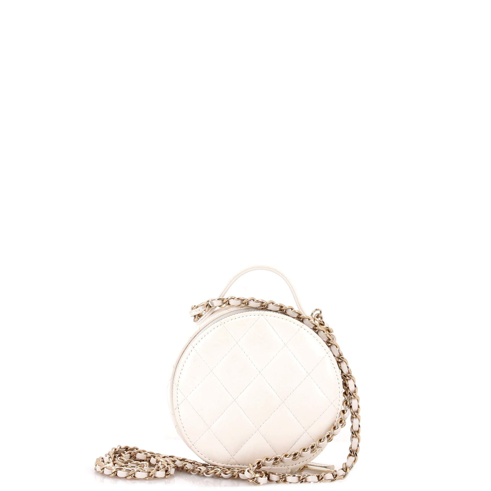 Chanel Handle with Care Round Vanity Case with Chain Size ONE SIZE - 3 Thumbnail