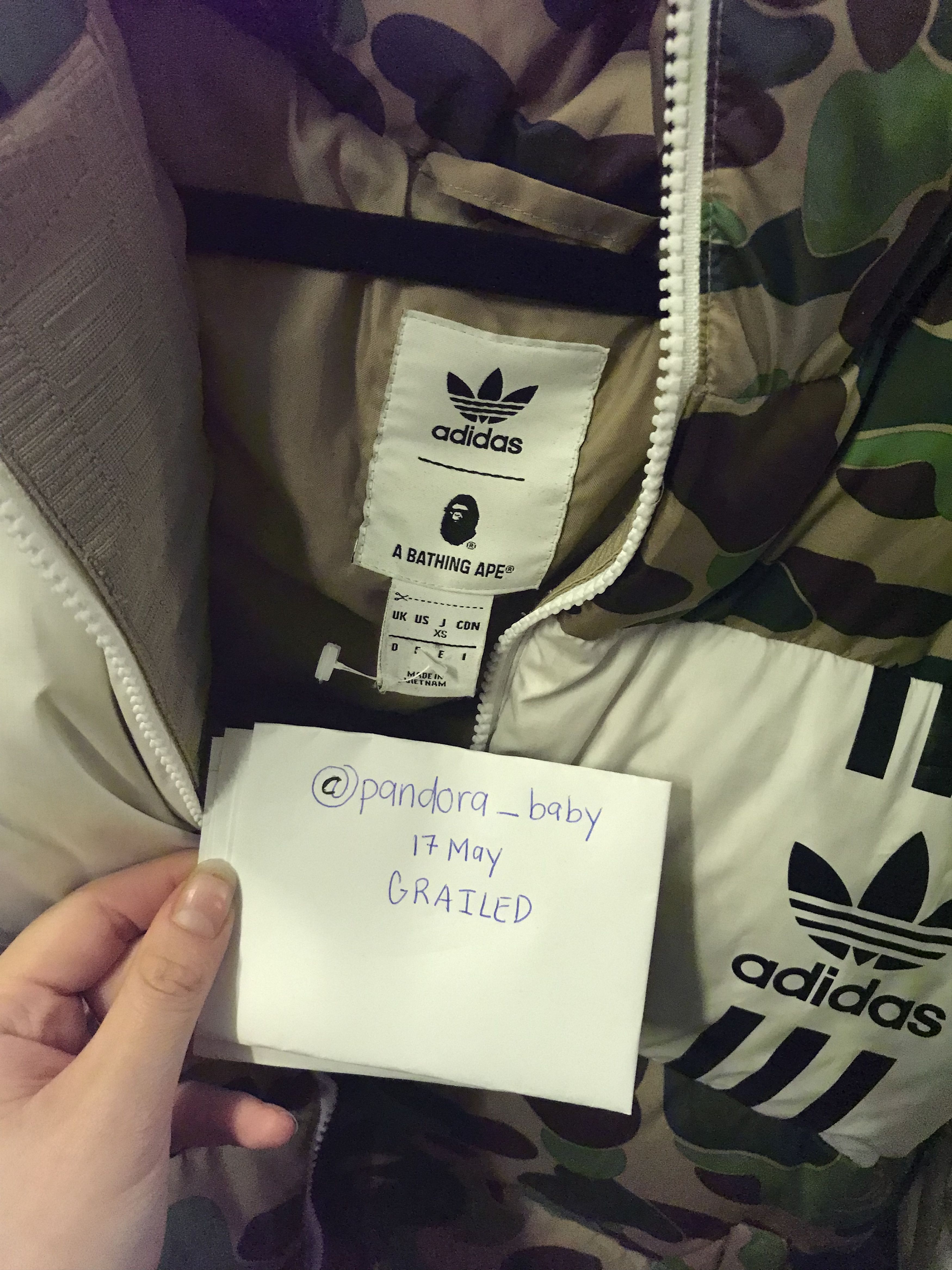 Adidas Bape X Adidas Puffer Jacket ID 96 Size US XS / EU 42 / 0 - 3 Preview