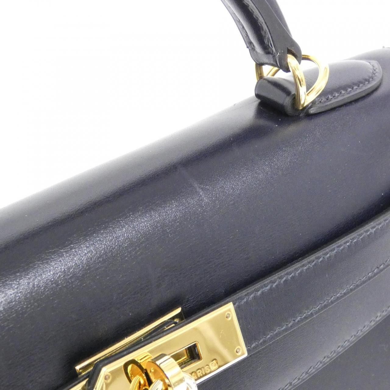 Hermes Hermes Hermes Kelly32 Box Calf Bag Leather Handbag F DUTY FREE for USA Size ONE SIZE - 4 Thumbnail