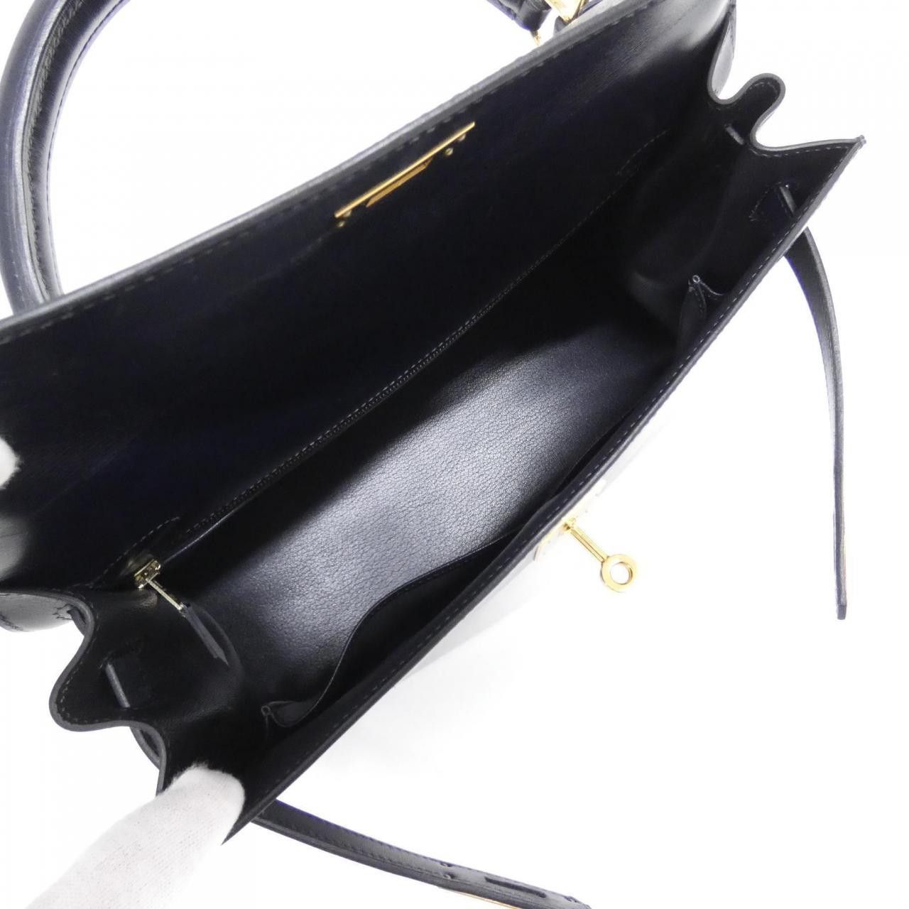 Hermes Hermes Hermes Kelly32 Box Calf Bag Leather Handbag F DUTY FREE for USA Size ONE SIZE - 9 Thumbnail