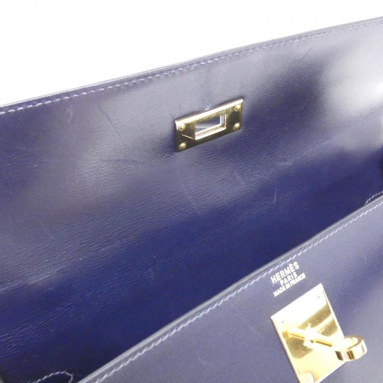 Hermes Hermes Hermes Kelly32 Box Calf Bag Leather Handbag F DUTY FREE for USA Size ONE SIZE - 10 Thumbnail