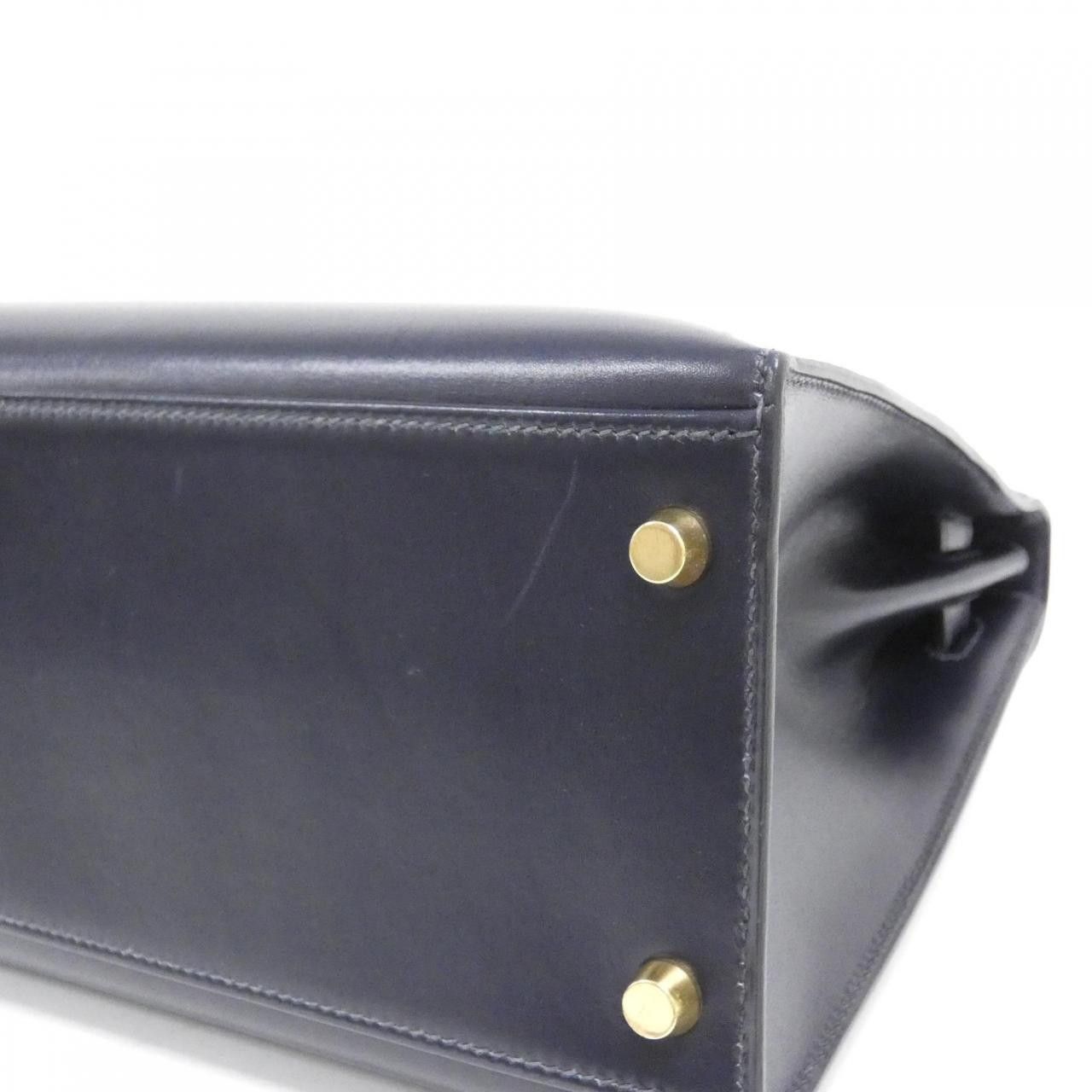 Hermes Hermes Hermes Kelly32 Box Calf Bag Leather Handbag F DUTY FREE for USA Size ONE SIZE - 3 Thumbnail