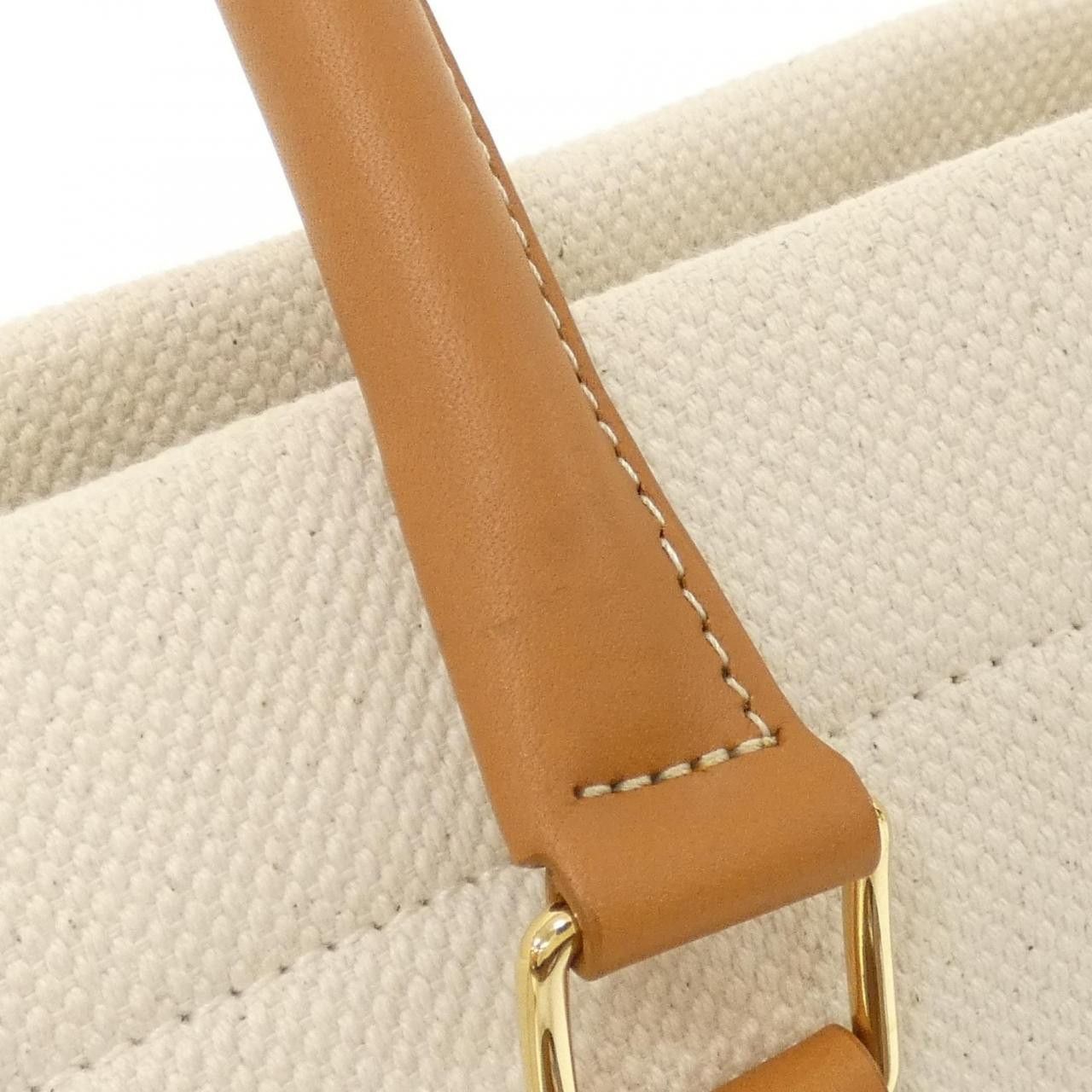 Celine Celine Celine Horizontal Cabas Canvas Calf Tote Bag Leather Tote Bag 192162BNZ DUTY FREE for USA Size ONE SIZE - 8 Thumbnail