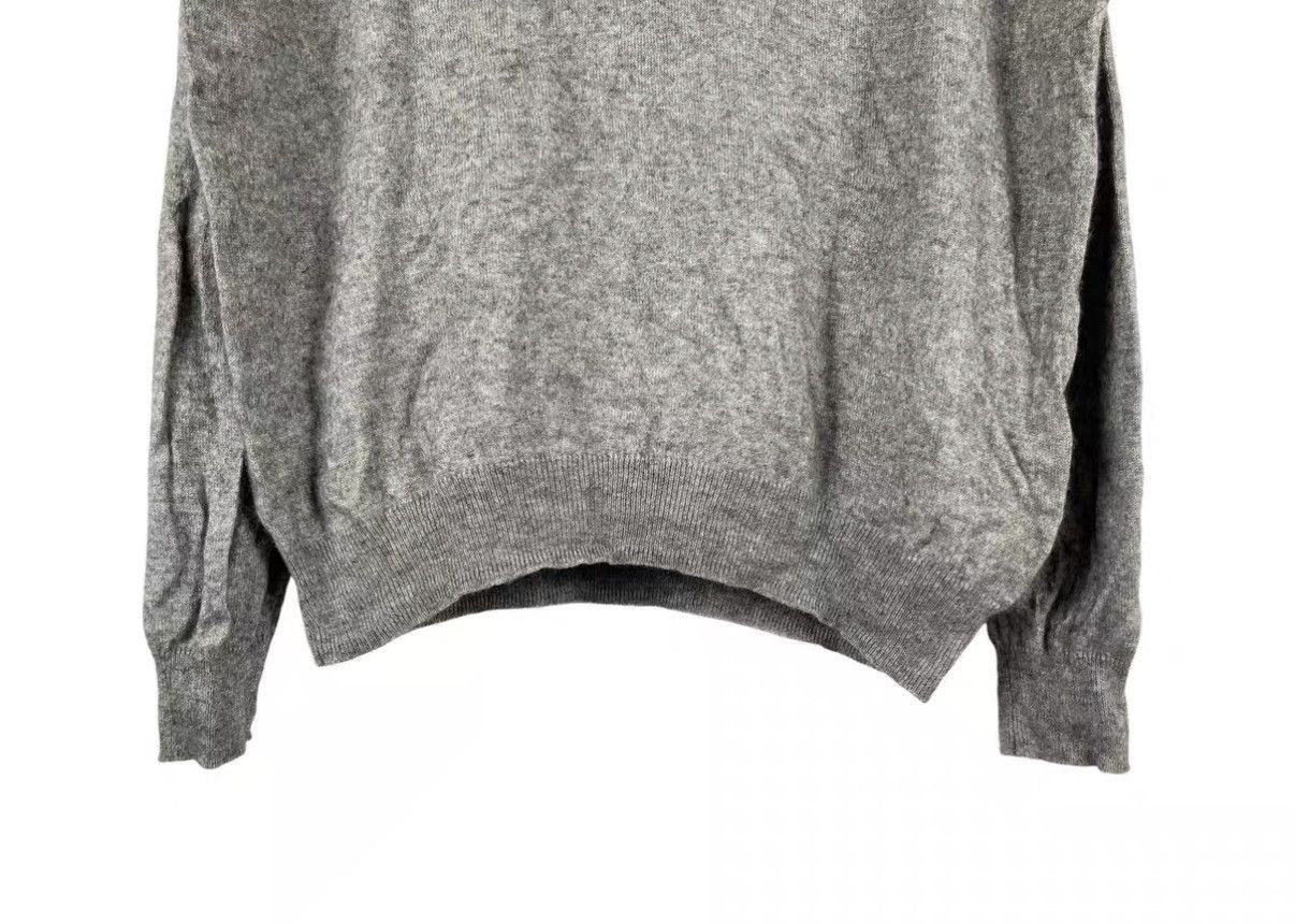 Auralee Gray V-Neck Collared Sweater Size US XL / EU 56 / 4 - 4 Thumbnail